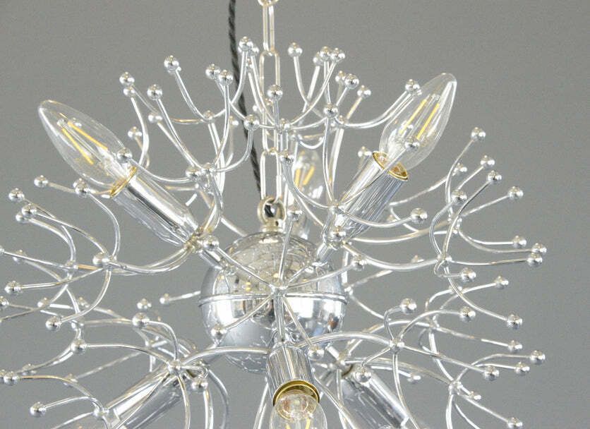 Mid Century Sputnik Pendant Light By Sciolari Circa 1960s photo vinterior