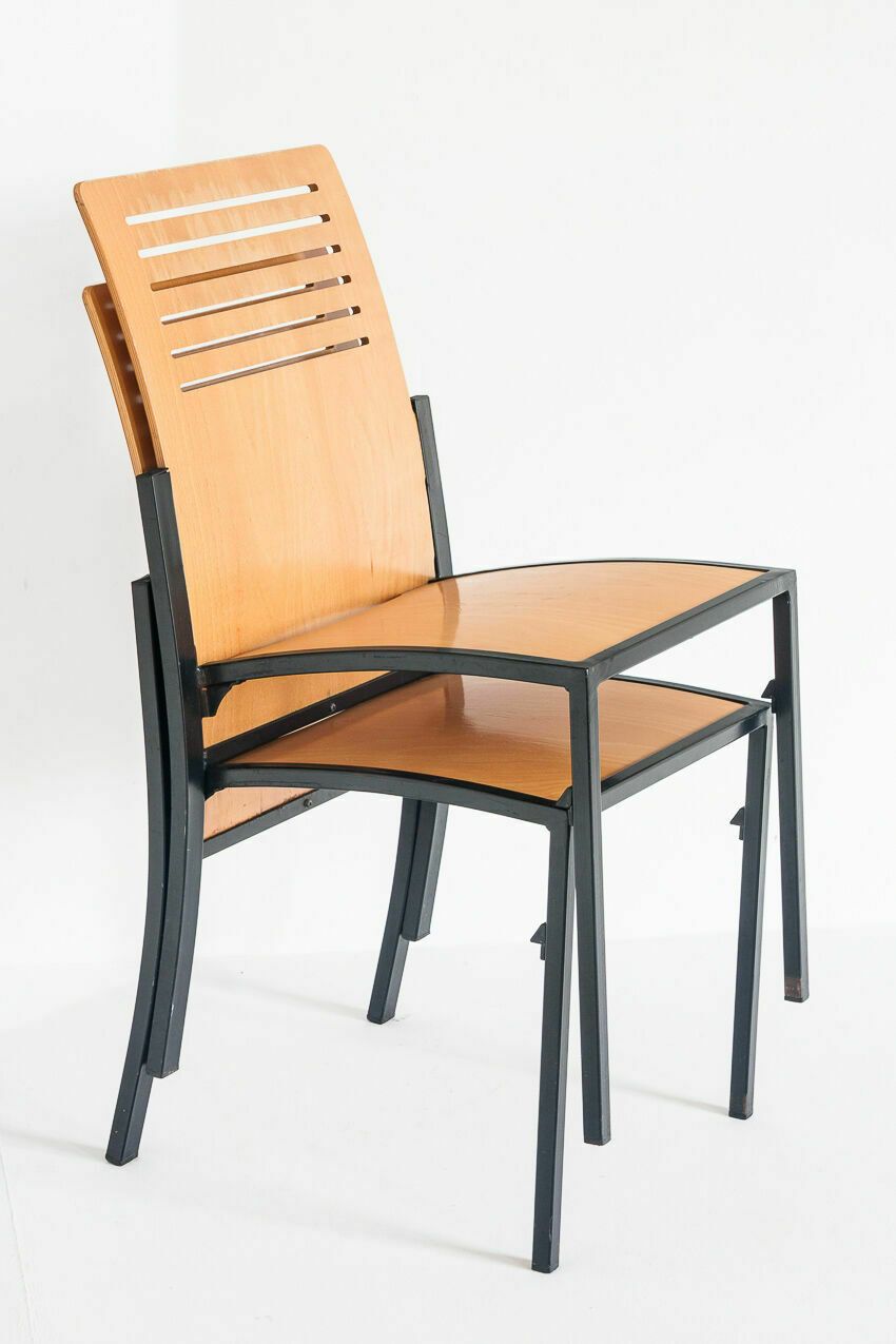 Set Of 7 Vintage Robert Chairs By Thomas Albrecht For Atoll, Germany 1980 photo vinterior
