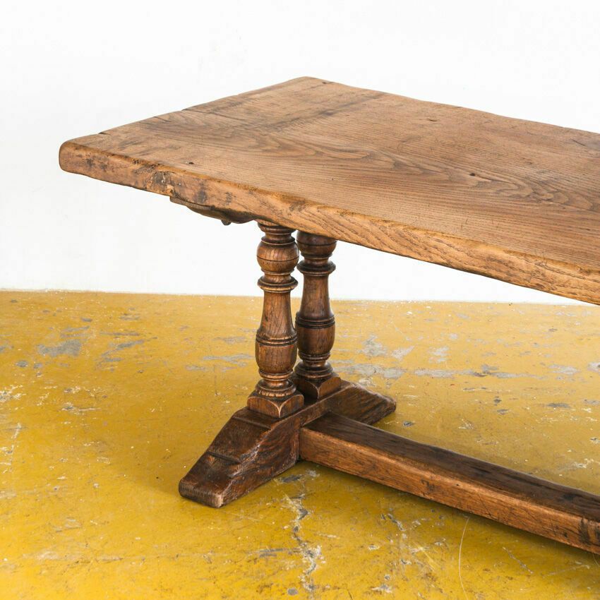 Old Coffee Table In Solid Oak Wood. France, Early Twentieth Century. photo 368.0