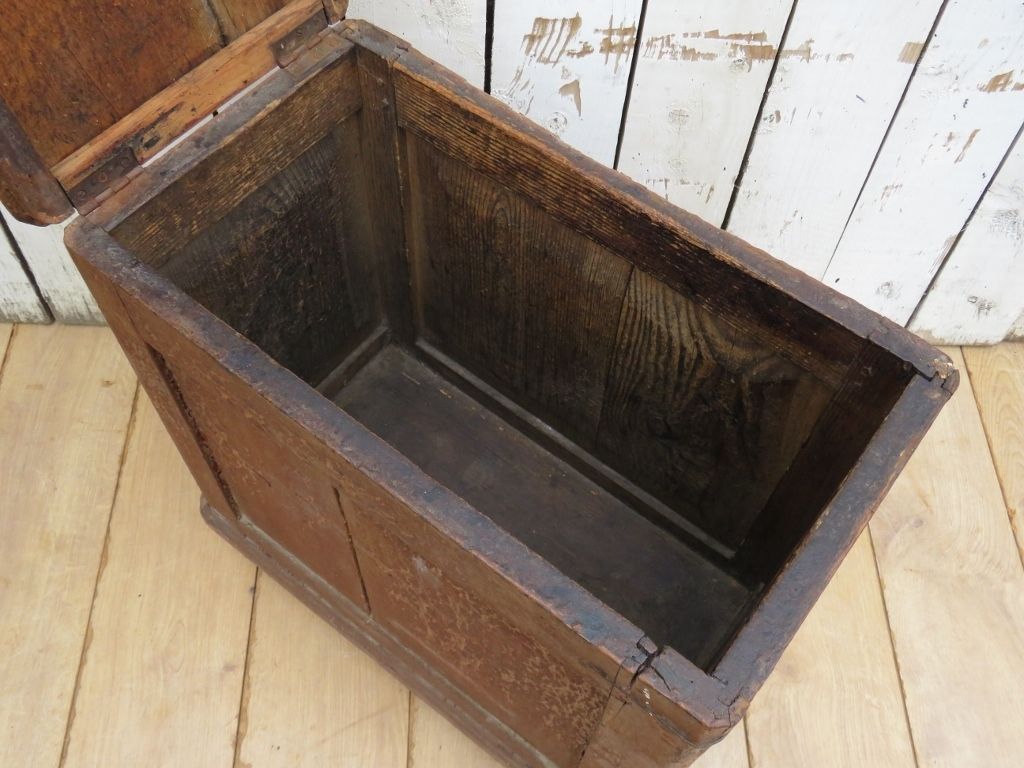 Antique English Metal Top Side Table photo vintage
