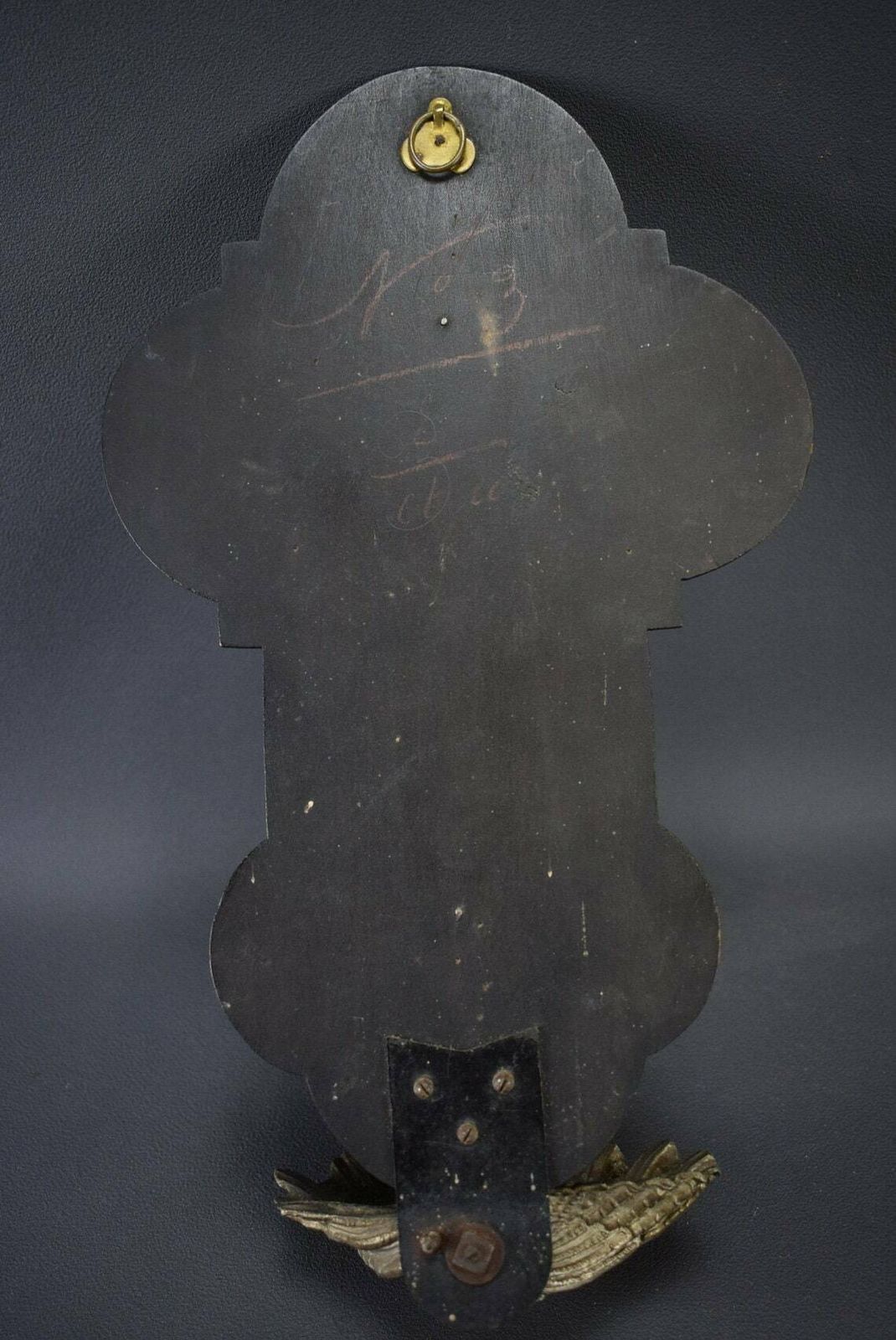 Black Holy Water Font For Wall Wood Jesus Crucifix photo vinterior