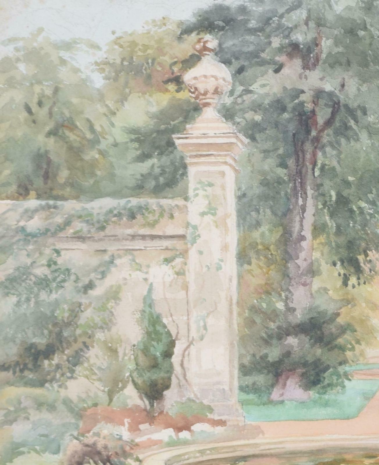 Margaret Waller University Of Oxford Botanic Garden Watercolour By Margaret Waller photo furniture