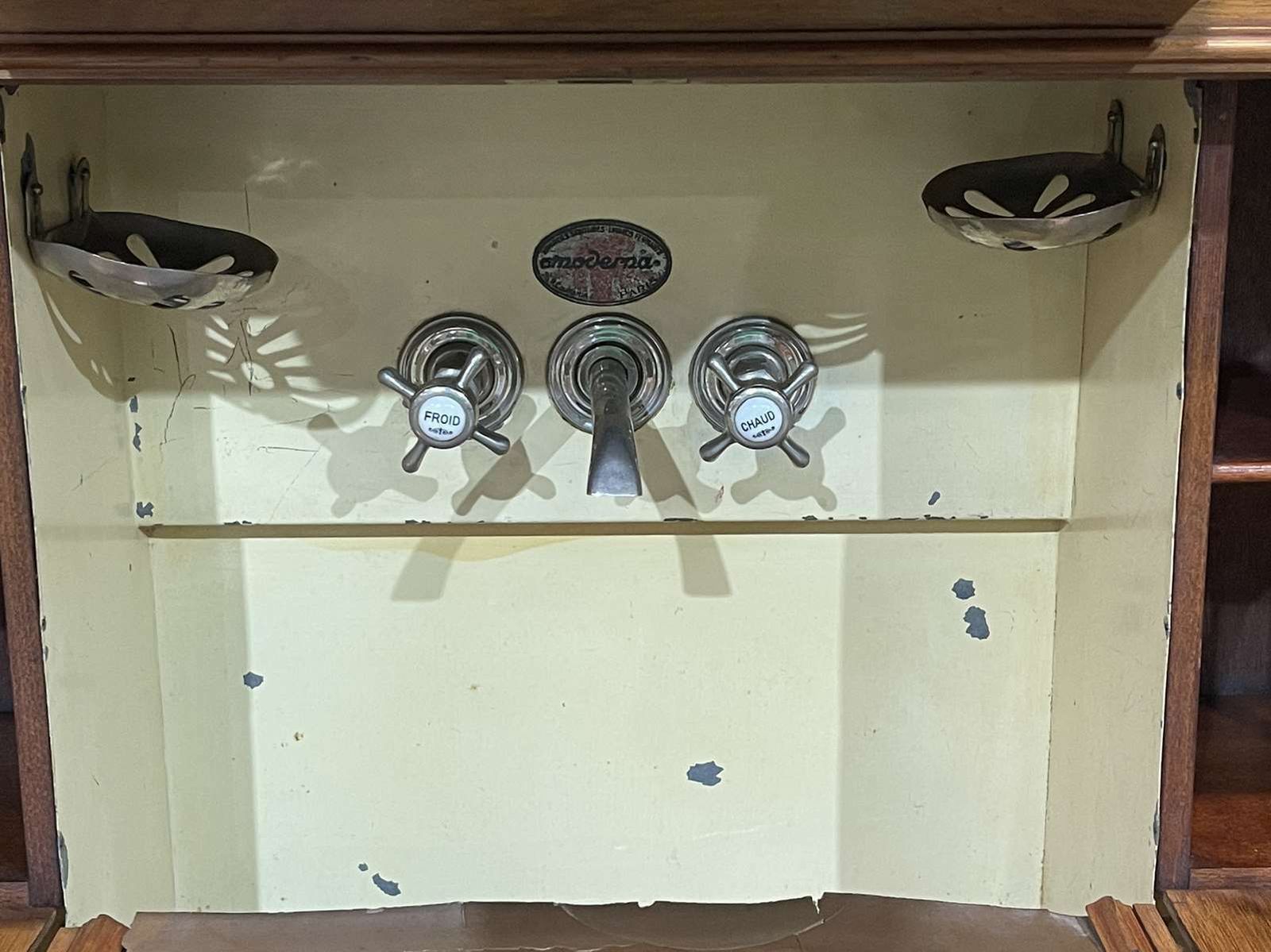 photo for sale 1930s Mahogany Boat Cabin Furniture