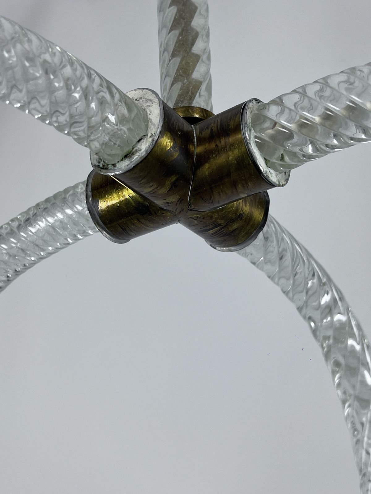 photo for sale Ercole Barovier, Art Deco Murano Glass Pendant. Italy 1930s