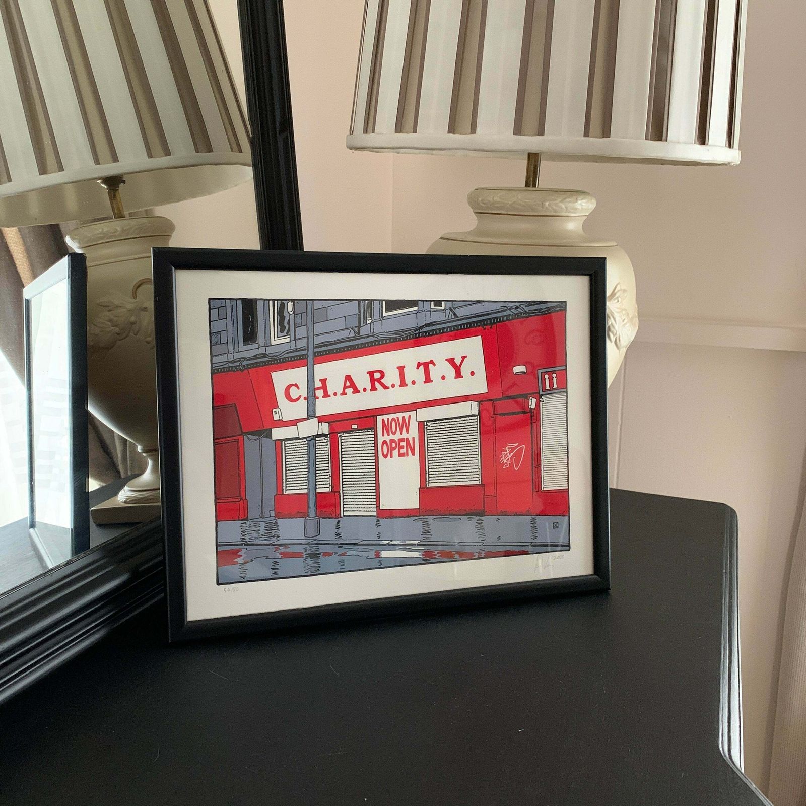 Charity Now Open Painting Signed Limited Edition 54/80 Thou Art In Hampstead Contemporary Art photo for sale