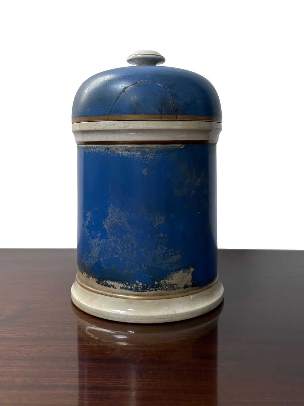 Victorian Ceramic Hand Painted Apothecary Chemist Medicine Medical Shop Display Bottle Jar photo for sale