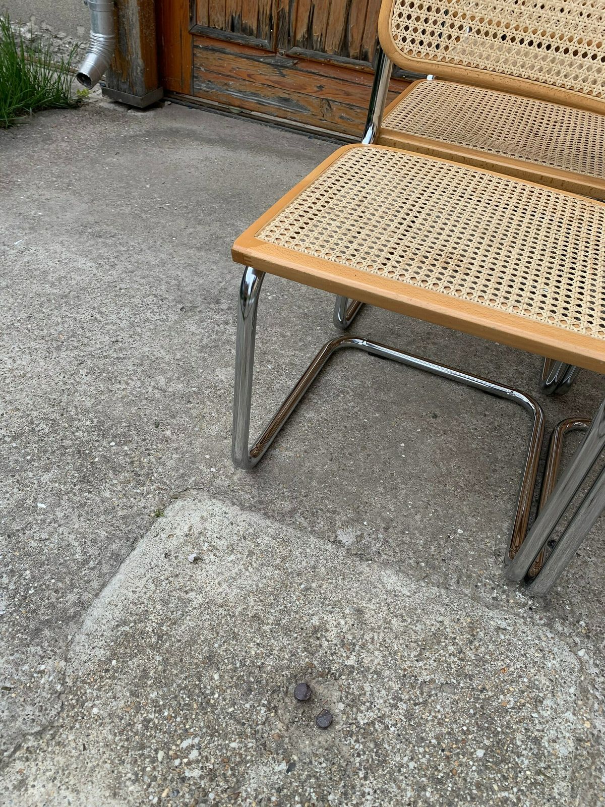 Mid Century Modern Italian Marcel Breuer B32 Cesca Chair, 70s Set Of 6 photo for sale