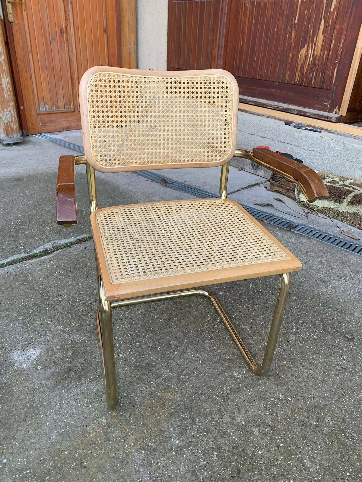Mid Century Modern Italian Marcel Breuer B64 Cesca Chair, 70s photo furniture