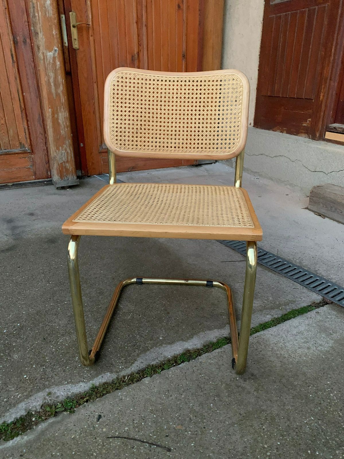 Mid Century Modern Italian Marcel Breuer B32 Cesca Chair, 70s photo vintage