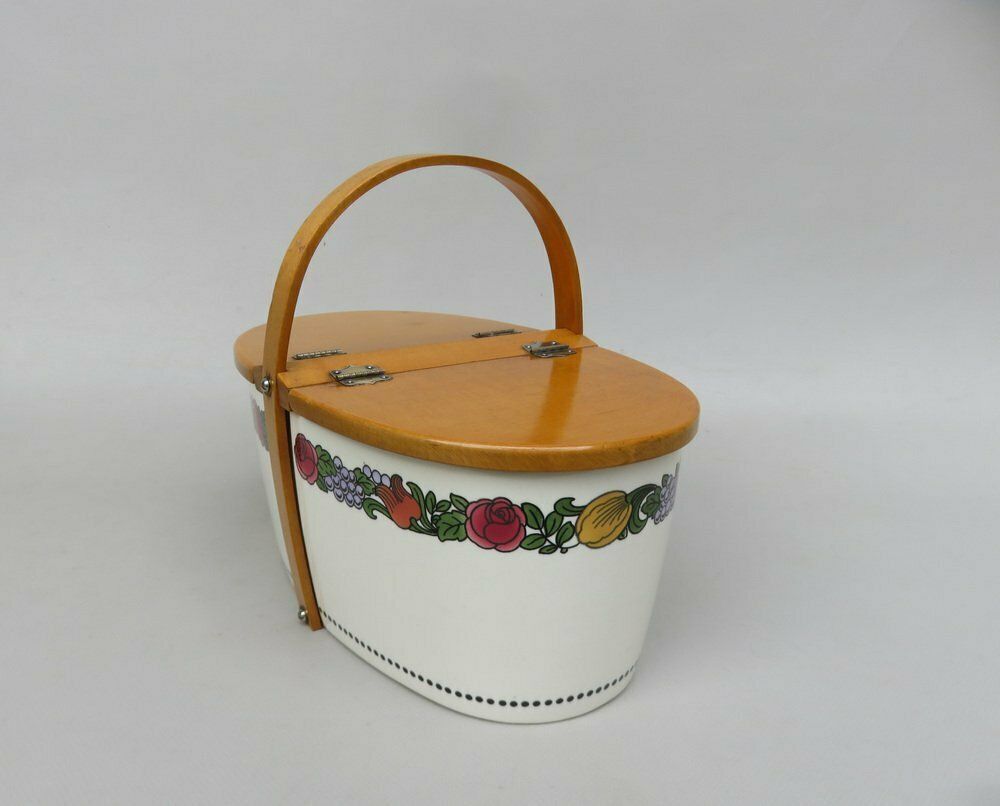 Art Nouveau Pastry Box In Ceramics And Wood, 1890s photo Home Decor