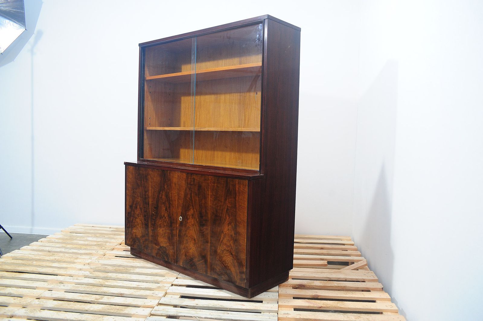 Furniture Midcentury Bookcase By Setona, 1950´S, Czechoslovakia photo
