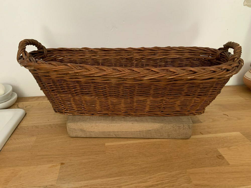Vintage Baguette Wicker Basket