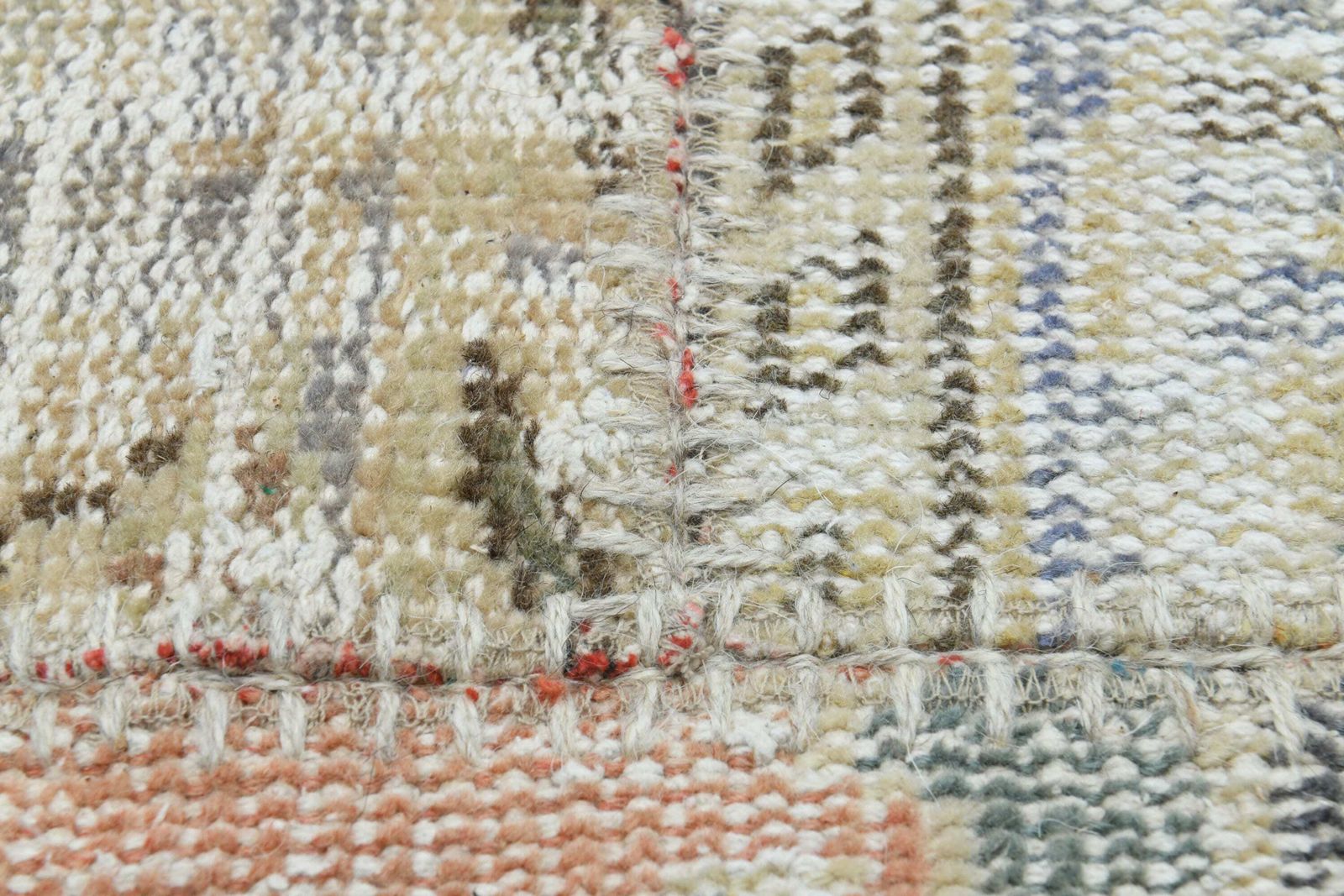 9x12 Patchwork Turkish Vintage Rug, Oushak Rug, Handmade Wool Rug, Rustic Large Room Rugs, Farmhouse Decor, One Of A Kind, Anatolian Carpet photo vintage