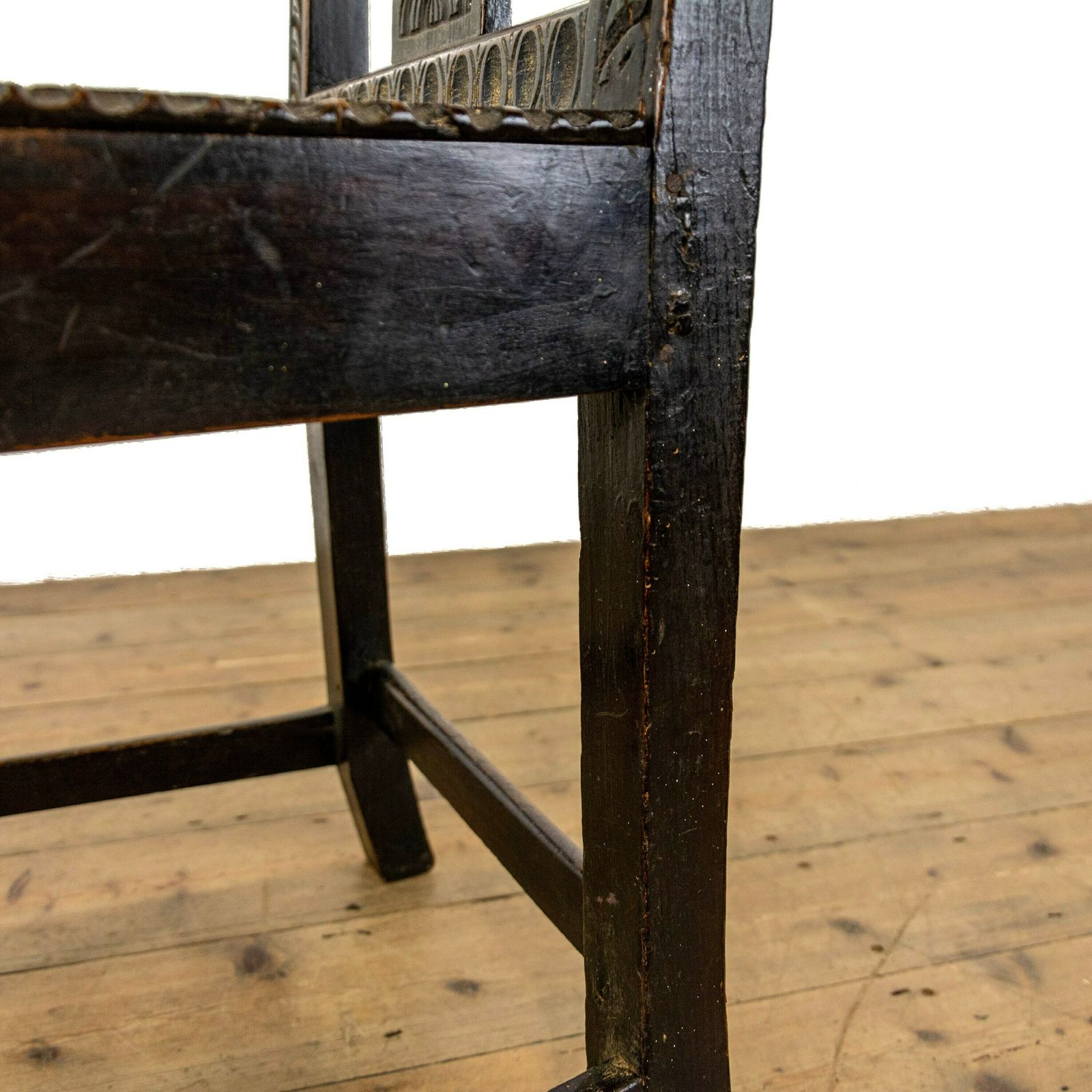 photo furniture Antique Carved Oak Chair, 1800s