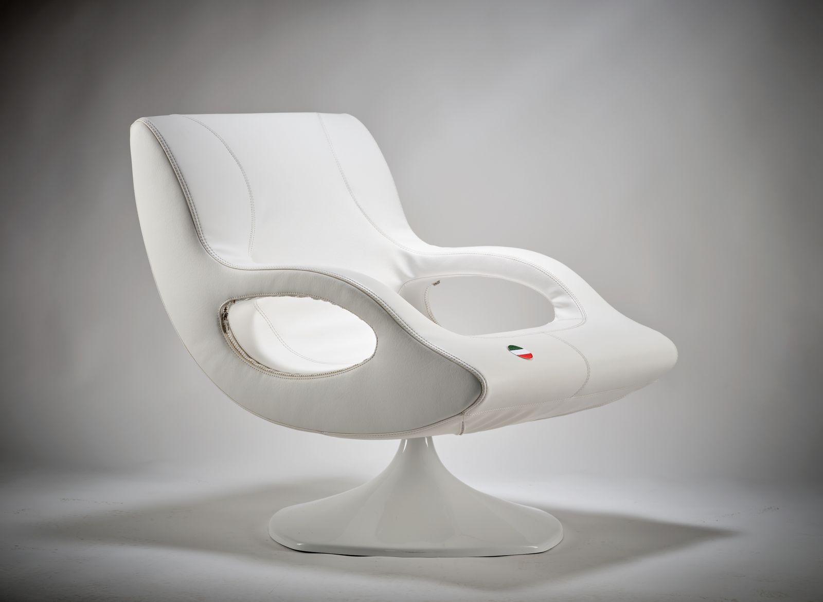 Vintage Karim Rashid Swing Base Space Age Armchair For Frighetto Industrie, Italy Circa 2002 photo 1995.0