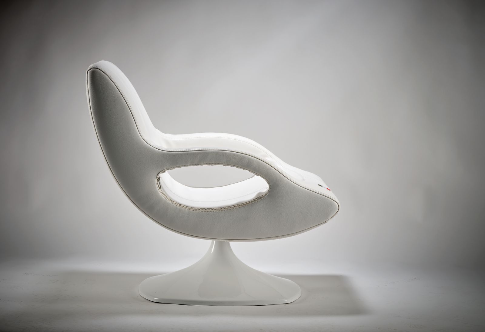 Vintage Karim Rashid Swing Base Space Age Armchair For Frighetto Industrie, Italy Circa 2002 photo Furniture