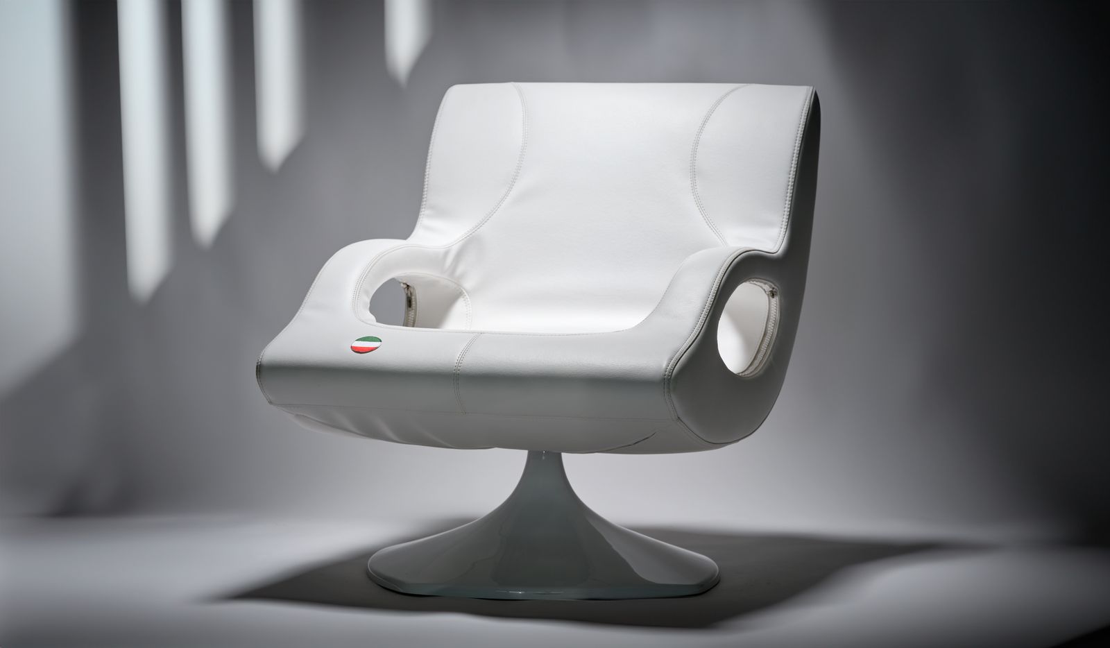 photo buy Vintage Karim Rashid Swing Base Space Age Armchair For Frighetto Industrie, Italy Circa 2002