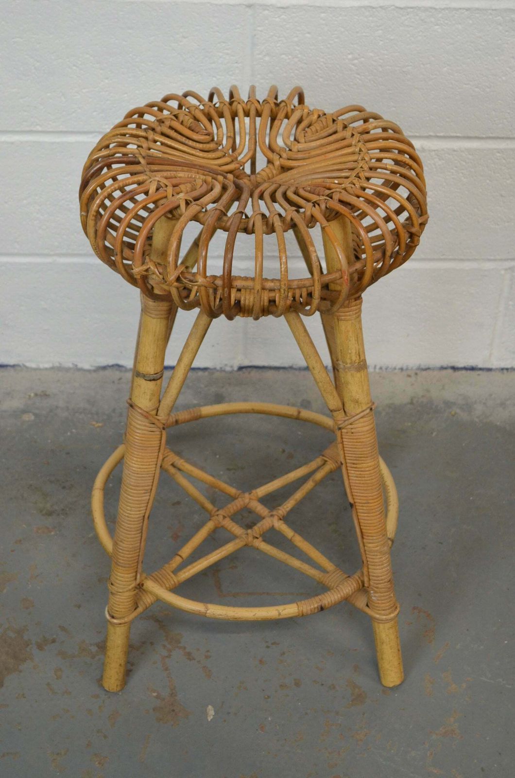 Vintage Bamboo Stool By Albini photo furniture