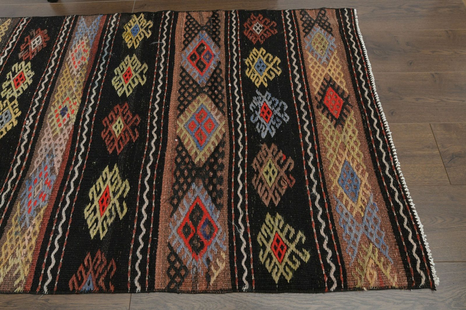 3x5 Turkish Vintage Kilim Rug, Handmade Wool Flatweave Small Rug, Bathroom Rugs, Farmhouse Decor, One Of A Kind, Anatolian Oushak Carpet photo Textiles