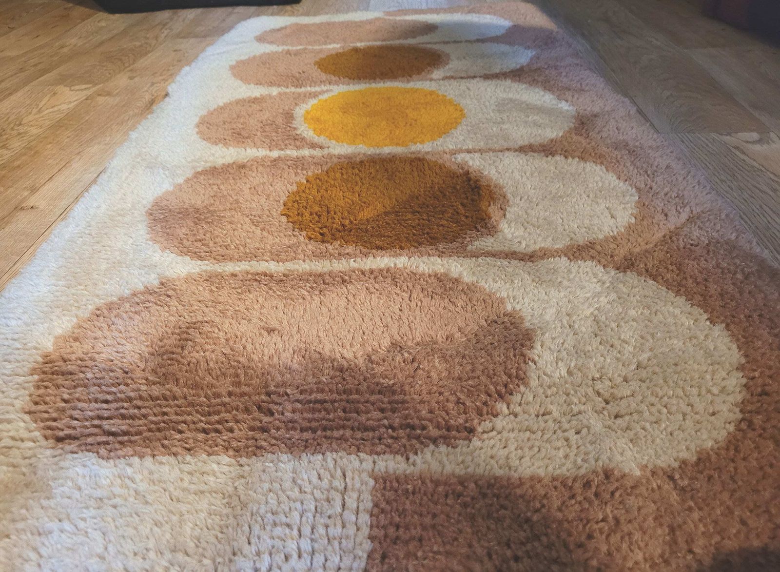Vintage Mid Century Rug / 1960's Rug / Mid Century Modern Rug / Retro Rug photo for sale
