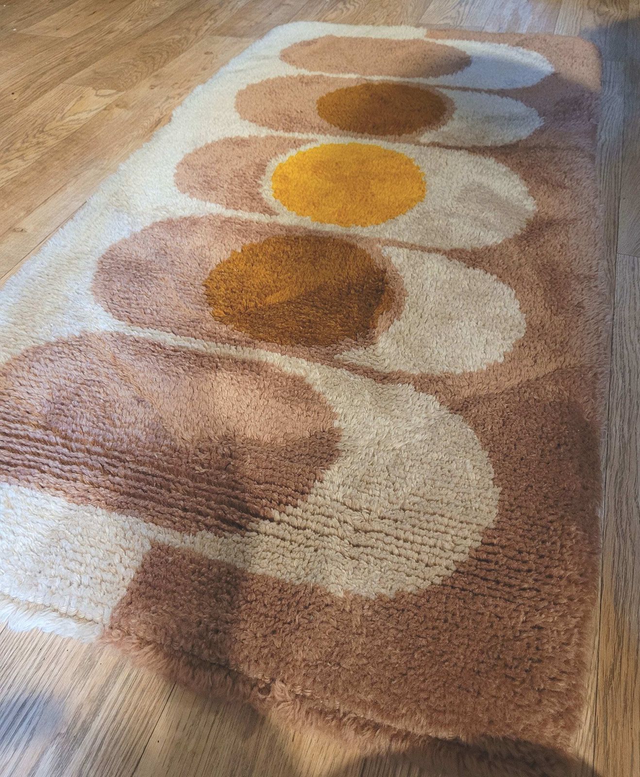 Vintage Mid Century Rug / 1960's Rug / Mid Century Modern Rug / Retro Rug photo vintage
