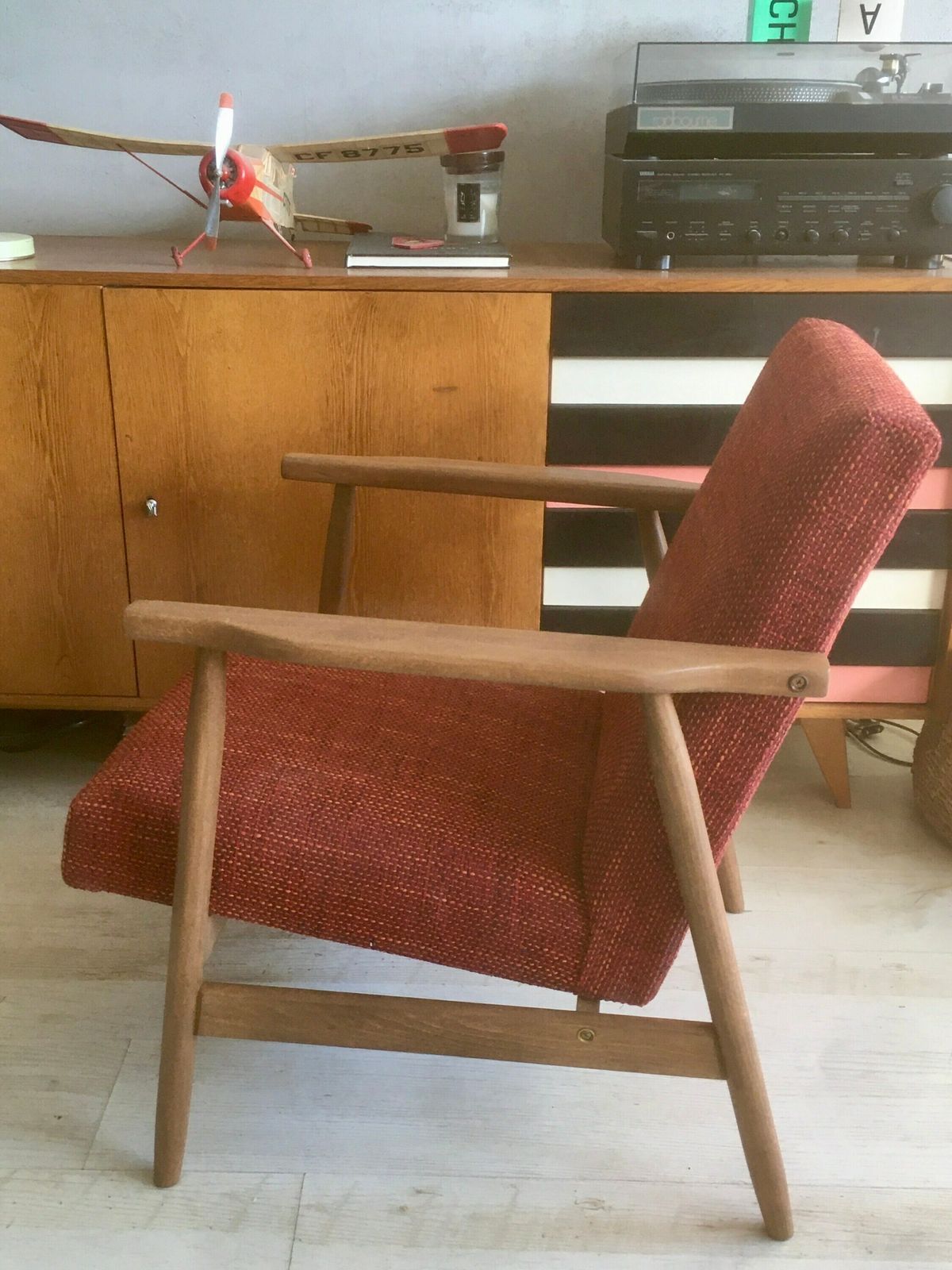 Polish Mid Century Club Chair B 7727 From 1970s. Personalization! photo 357.0