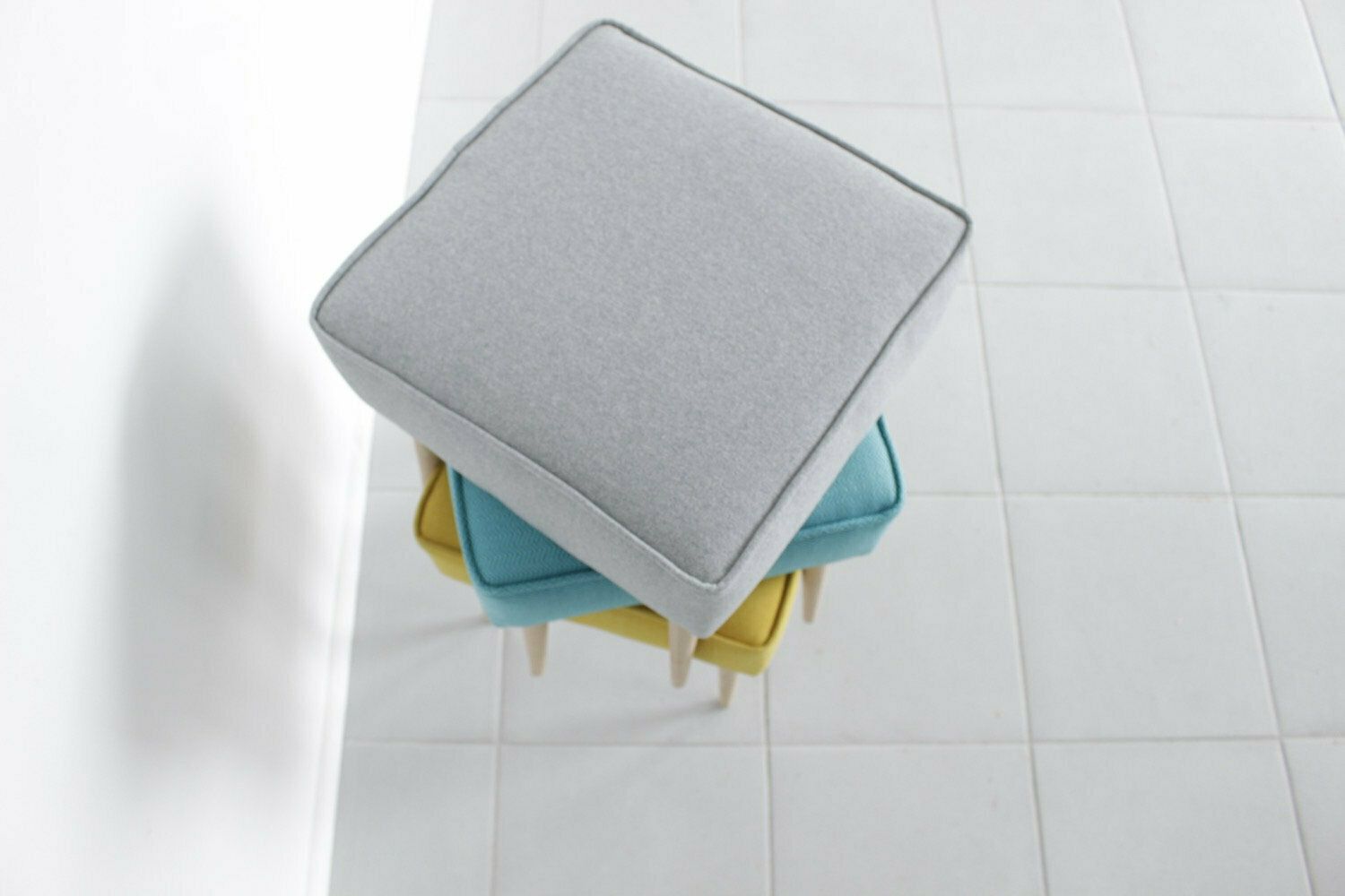 Upholstered Stool, Upcycled