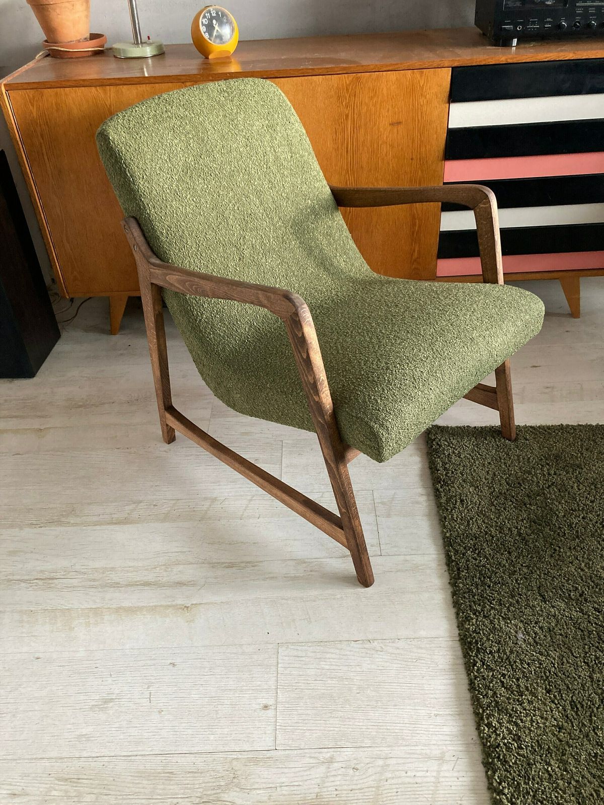 Original Mid Century Polish Chair "Type 364" From Late 50s. Designed By Barbara Fenrych Węcławska photo 715.0