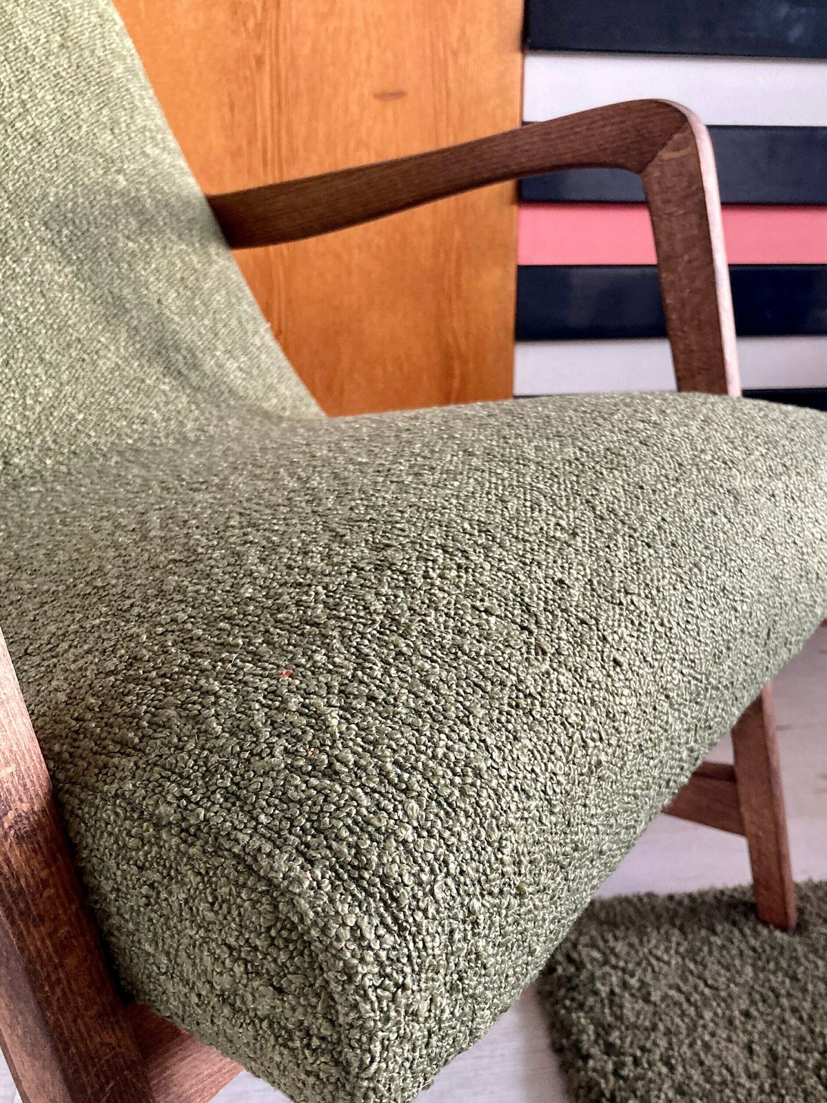 Original Mid Century Polish Chair "Type 364" From Late 50s. Designed By Barbara Fenrych Węcławska photo vintage