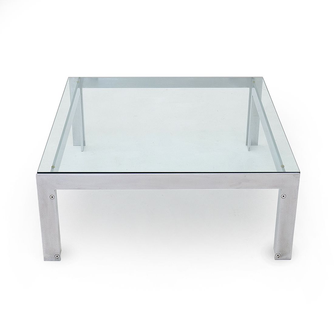 Steel And Glass Coffee Table By Alberto Rosselli For Saporiti, 1970s photo furniture