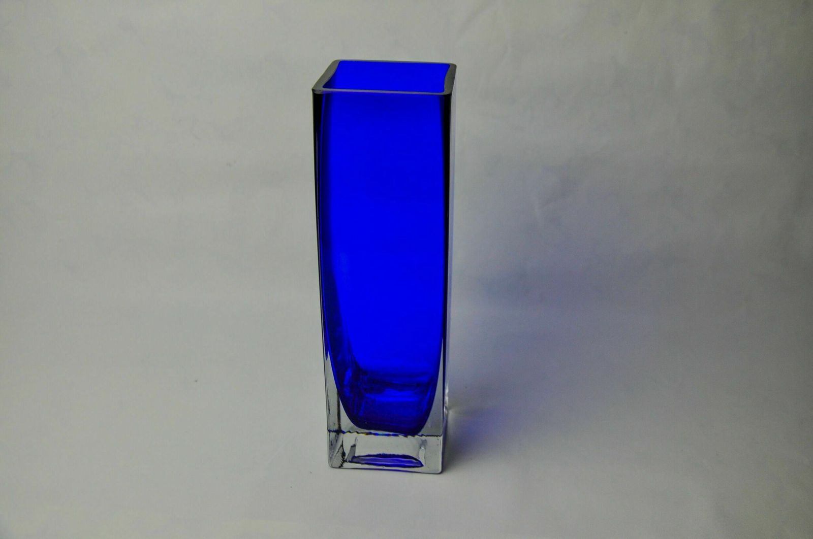 Vase Sommerso By Petr Hora, Blue Glass, Czech Republic, 1970 photo Home Decor