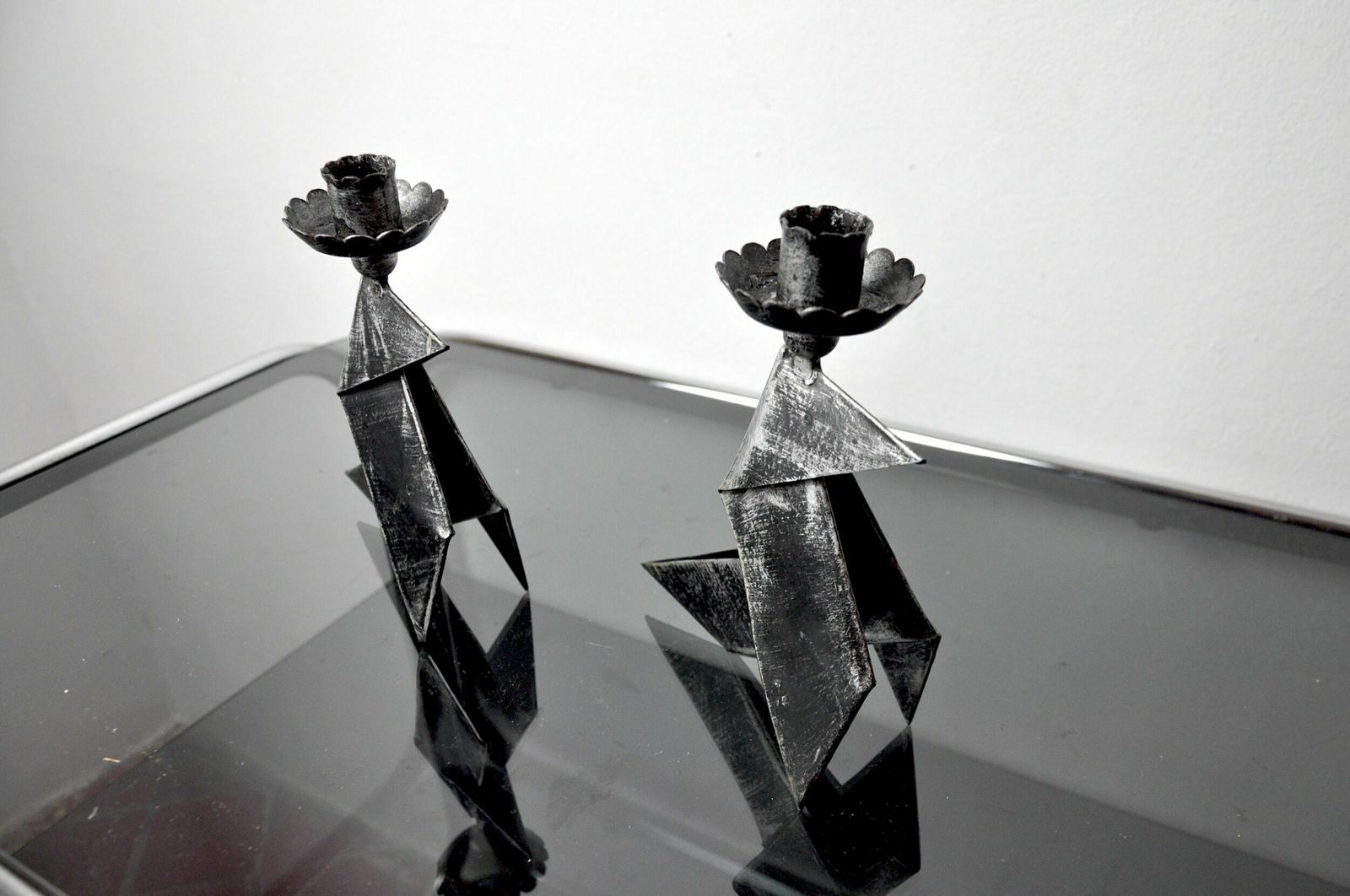 Pair Of "Bird" Candlesticks, Folk Art, Denmark, 1970 photo 1007.0