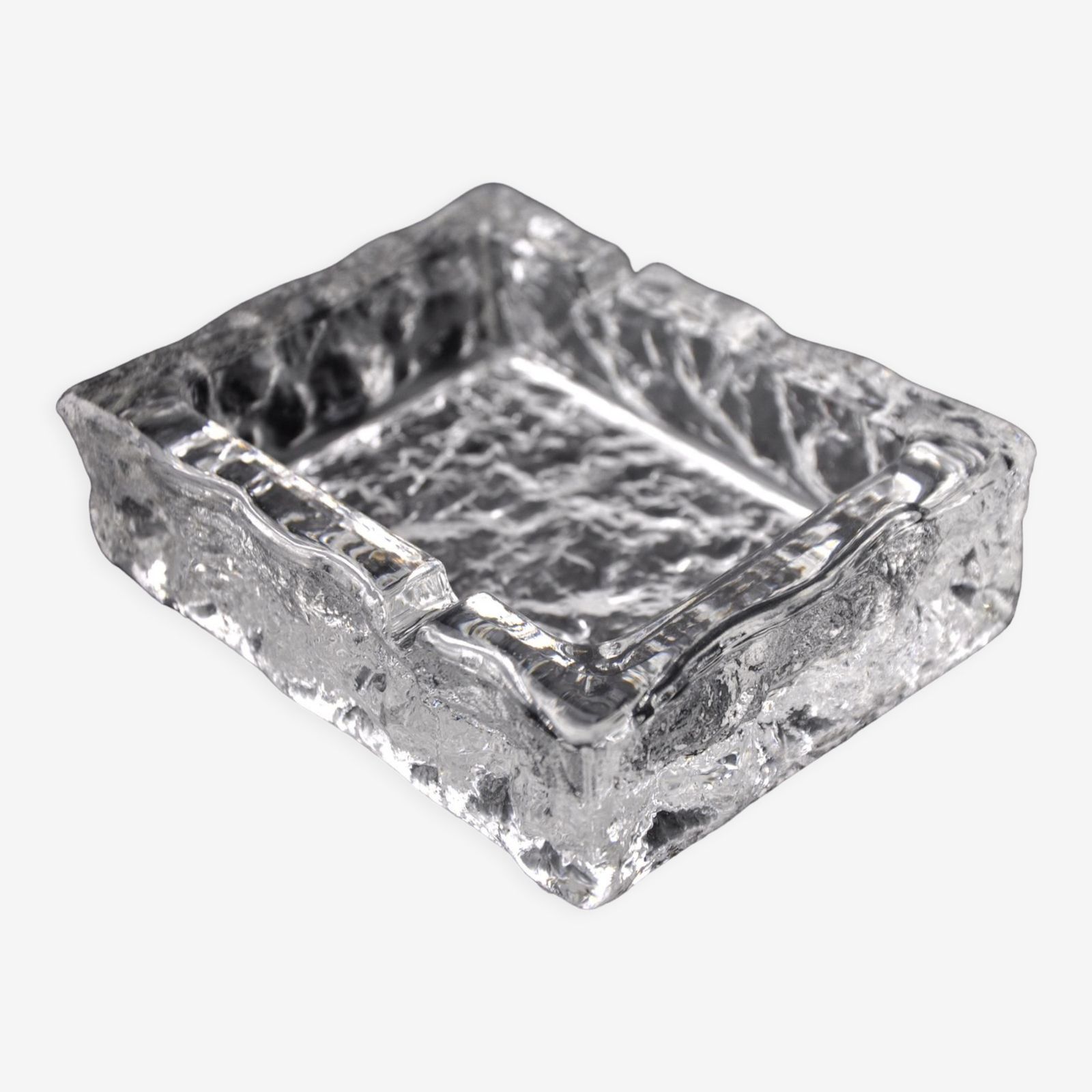 Ice Ashtray By Antonio Imperatore, Murano Glass, Italy, 1970