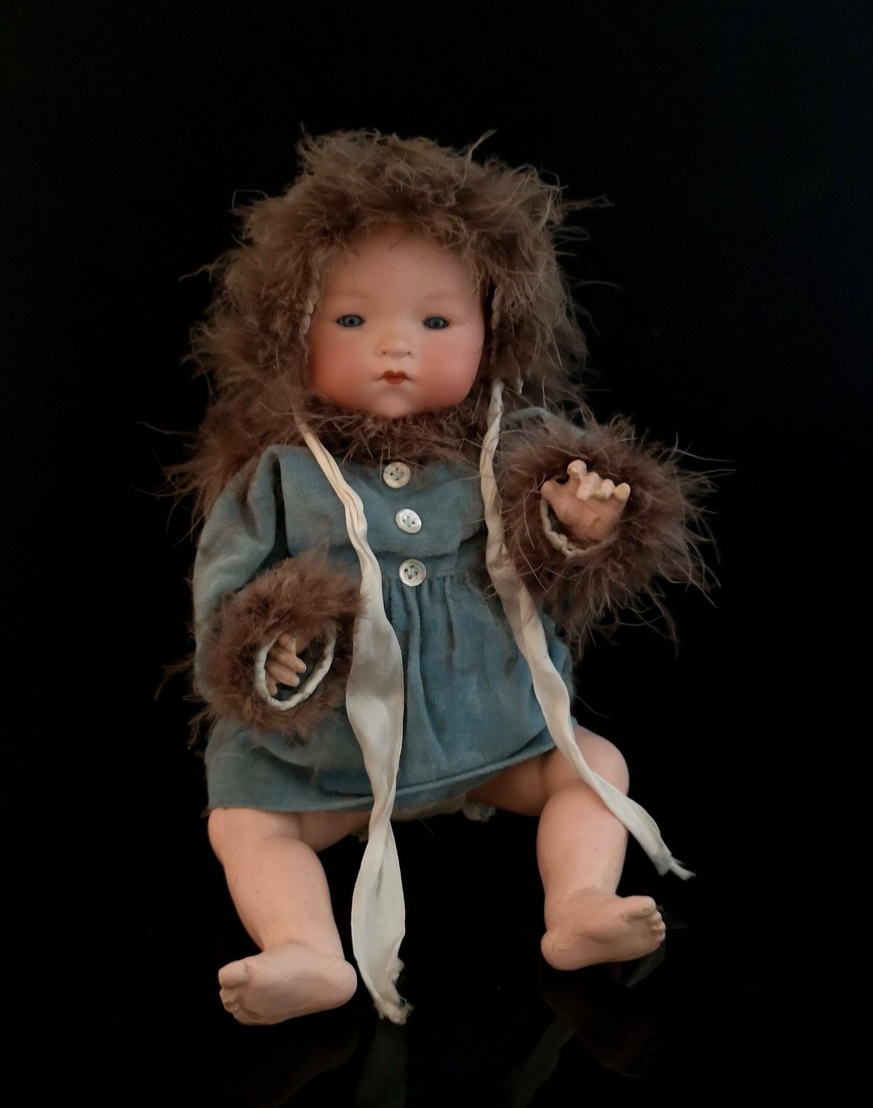 Vintage Armand Marseille Bisque Headed, Baby Doll, C1920's