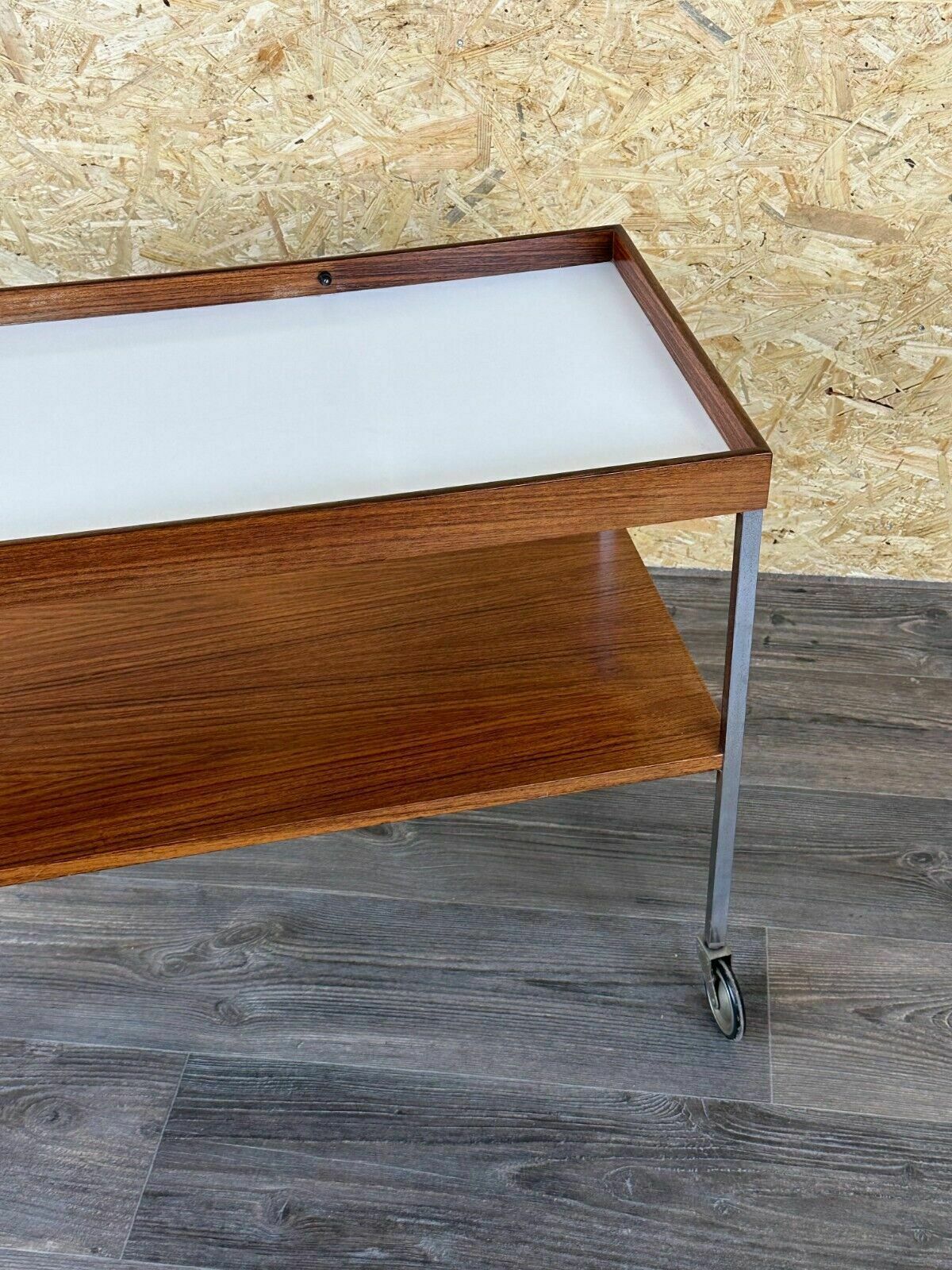 1960s 1970s Serving Trolley Walnut Teak Walter Wirz For Wilhelm Renz Design photo 790.0