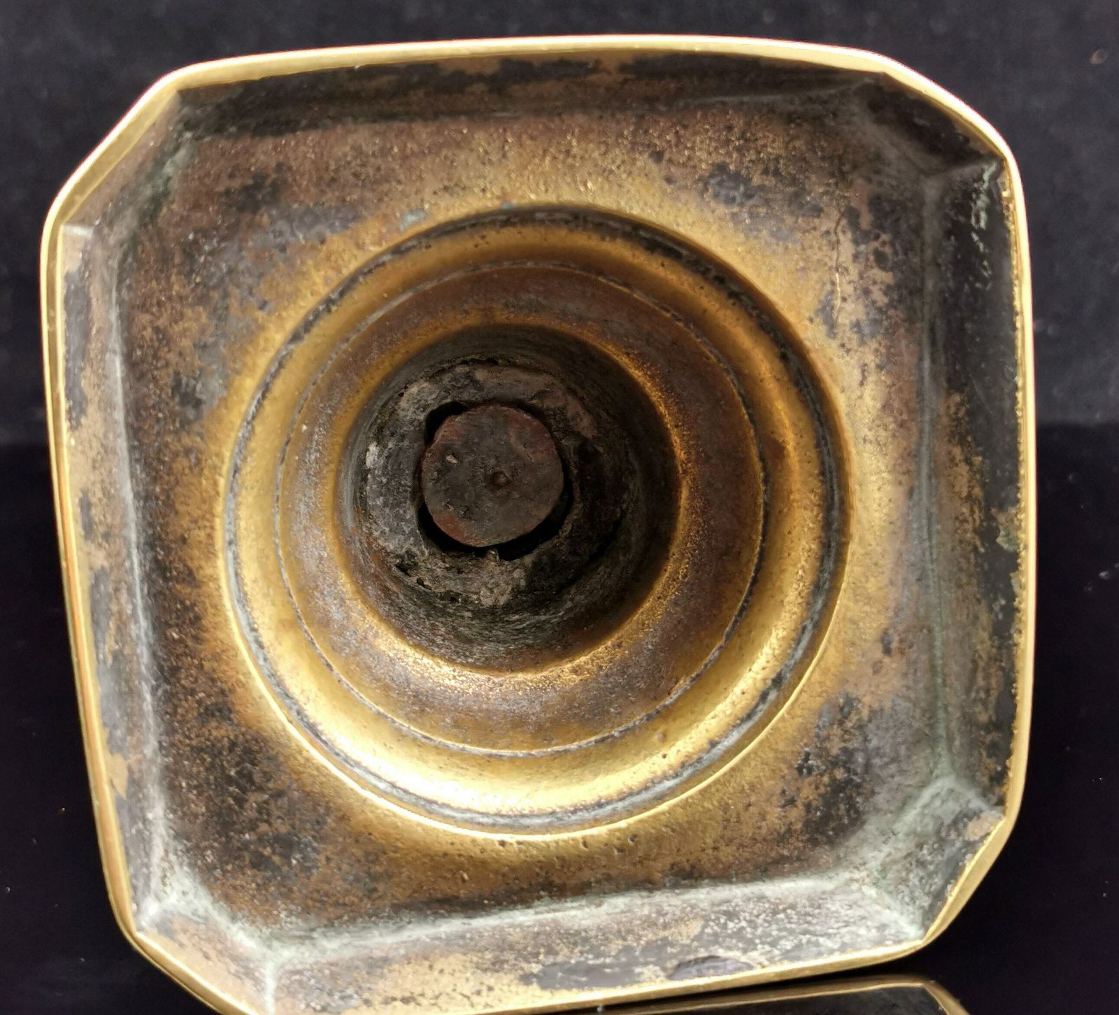Antique Victorian Brass Ejector Candlestick, Single photo buy