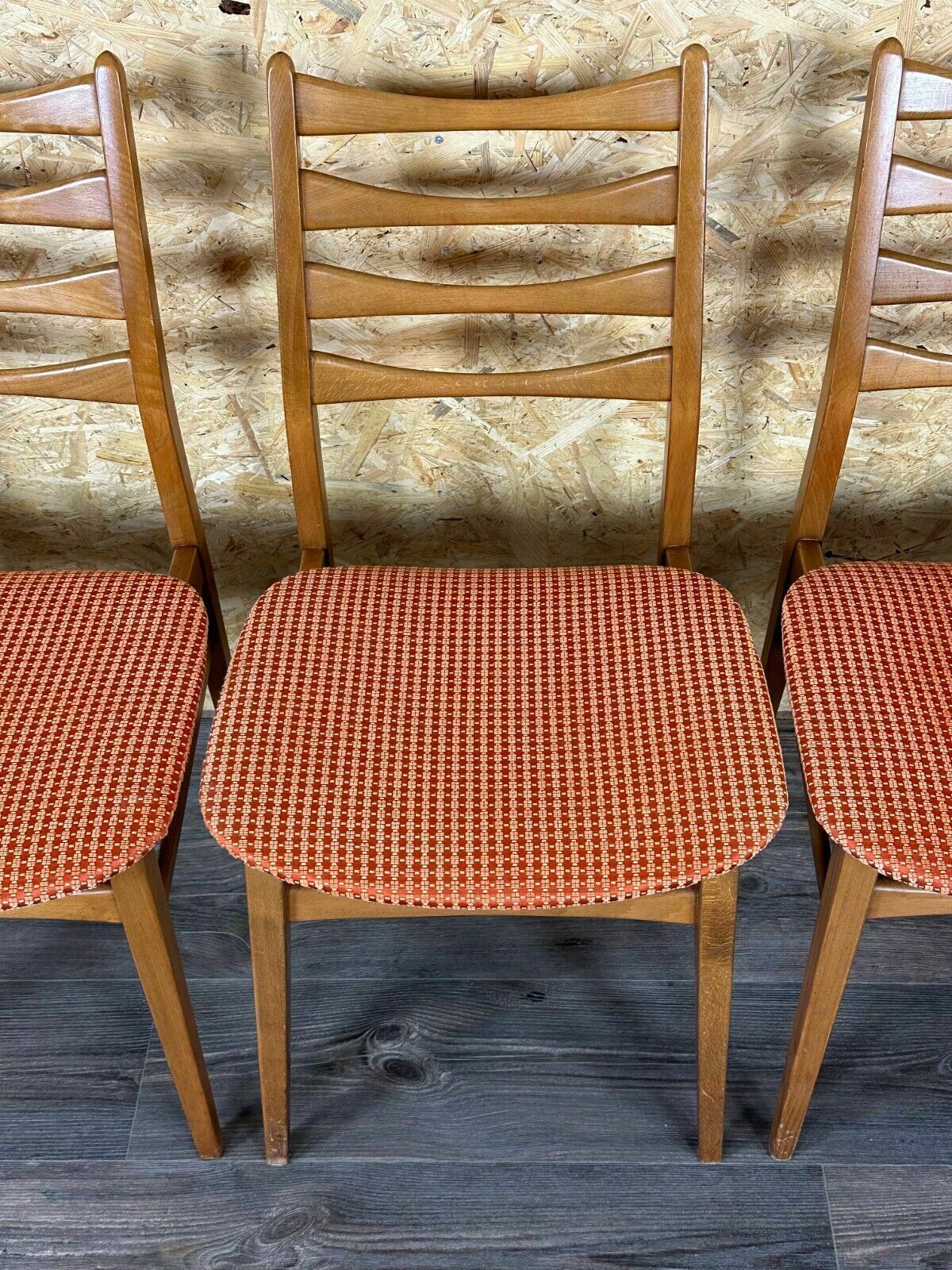 4x 60s 70s Dining Chair Dining Chair Mid Century Danish Modern Design photo buy