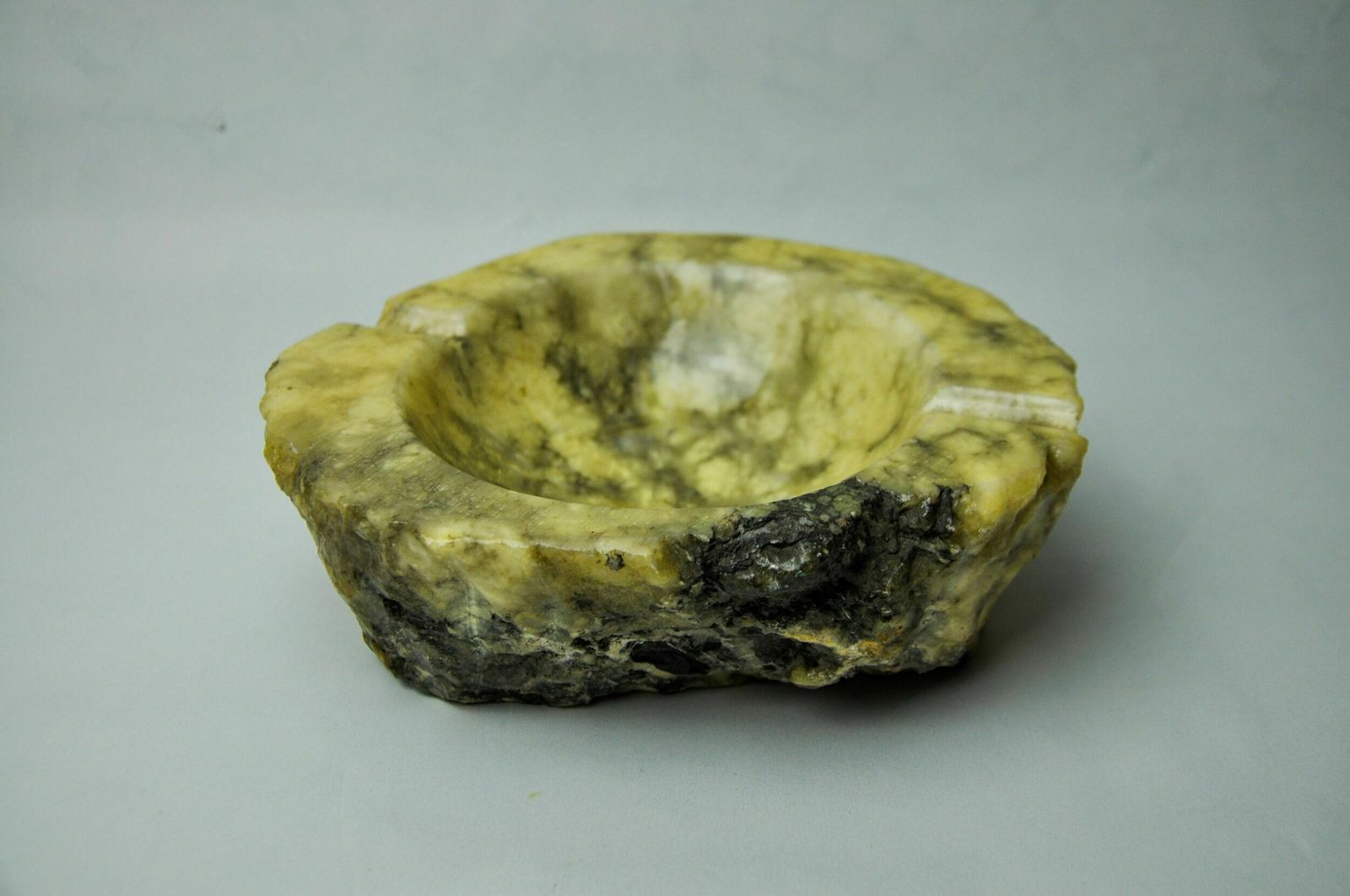 Yellow Alabaster Ashtray By Romano Bianchi, Italy, 1970 photo furniture