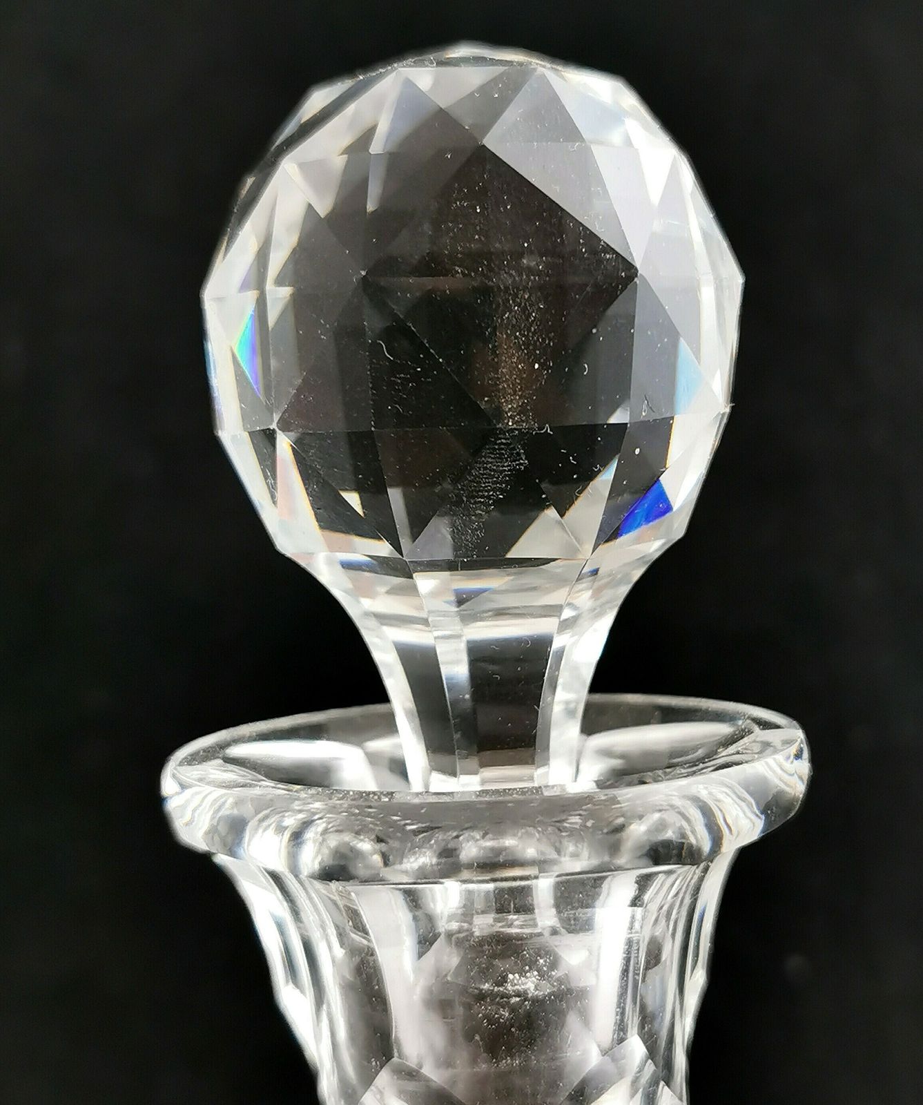 Antique Victorian Cut Glass Wine Decanter photo 312.0