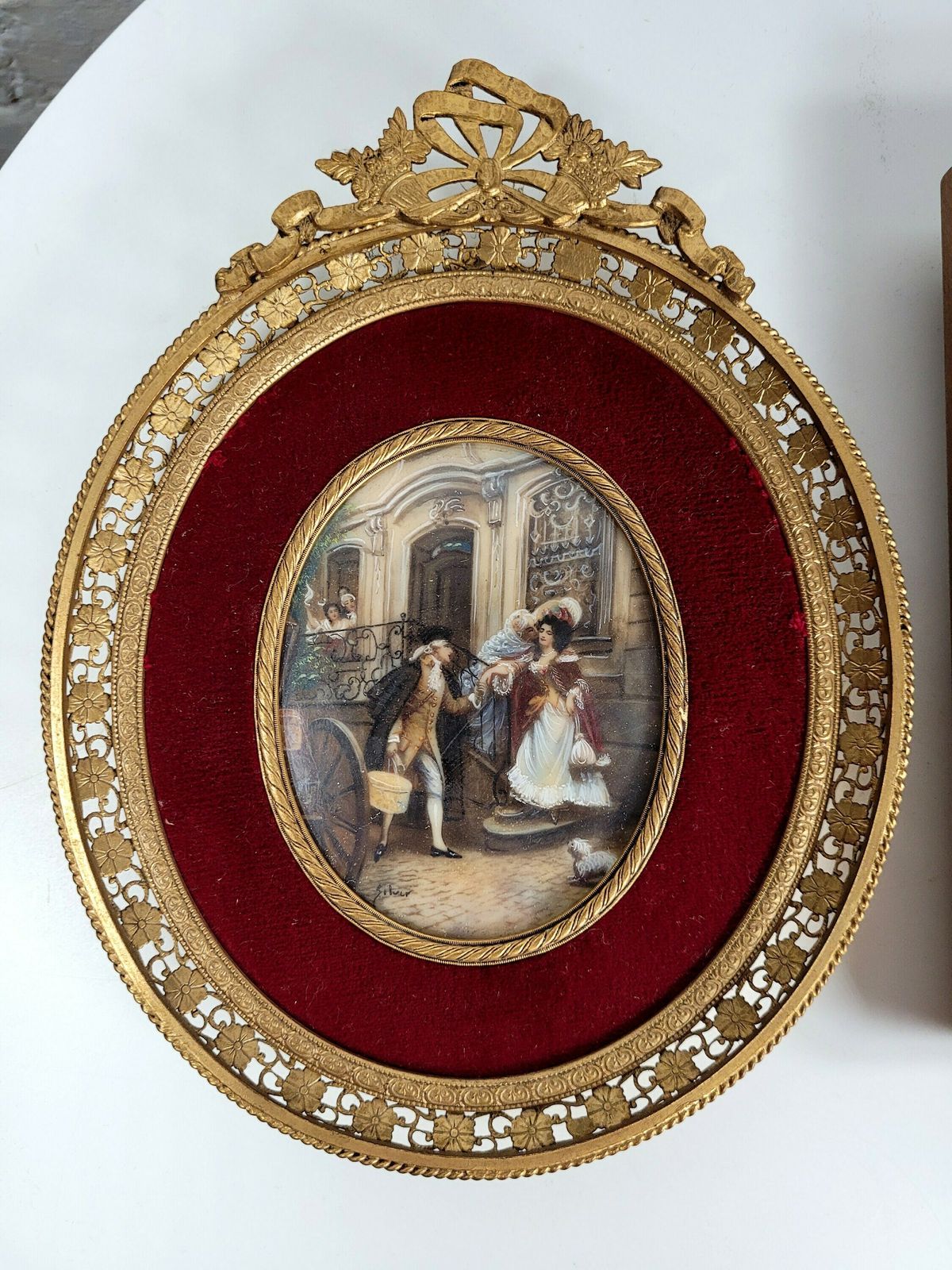 A Set Of Two Mid Century Reproduction Prints / Baroque Prints photo furniture