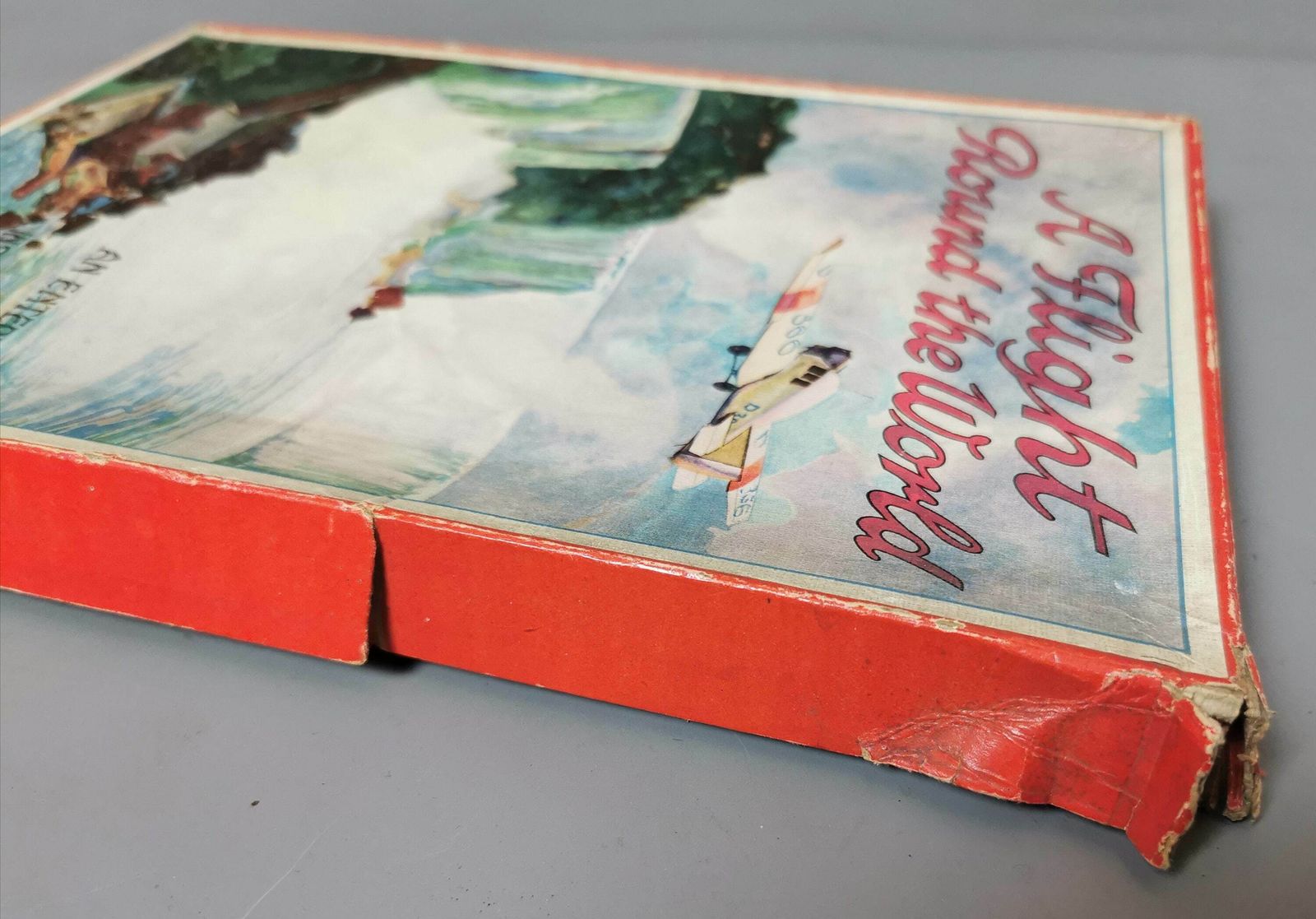 Rare Vintage 1930's Board Game, A Flight Around The World photo vintage