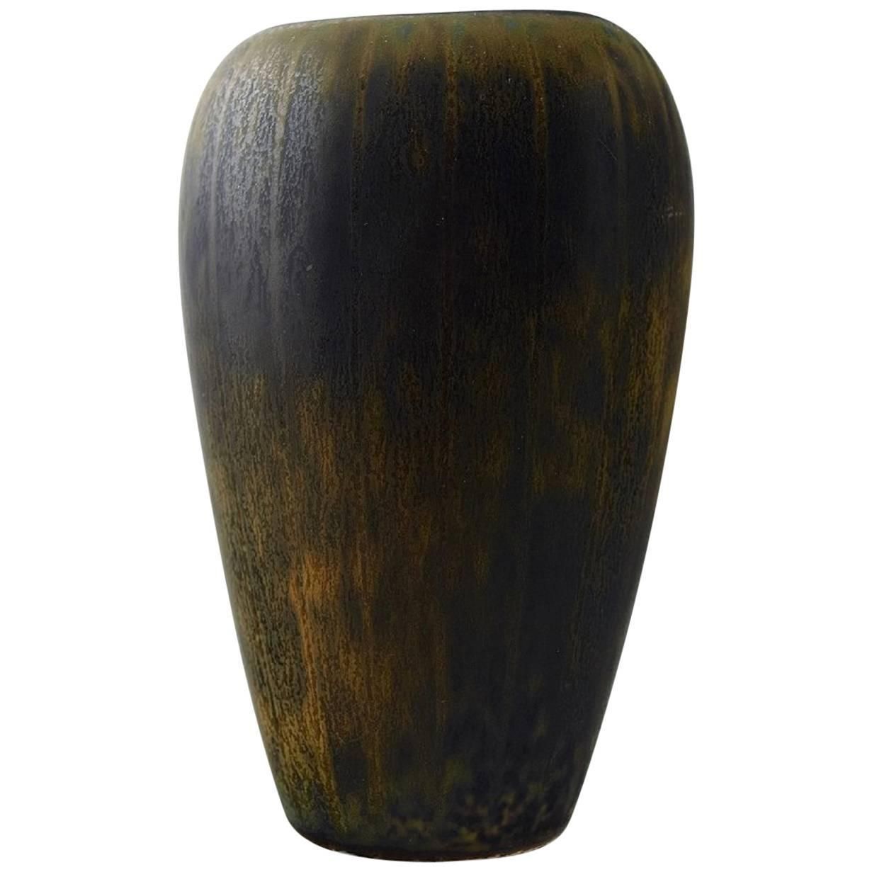 Gunnar Nylund, Rörstrand Vase In Ceramics, Beautiful Glaze