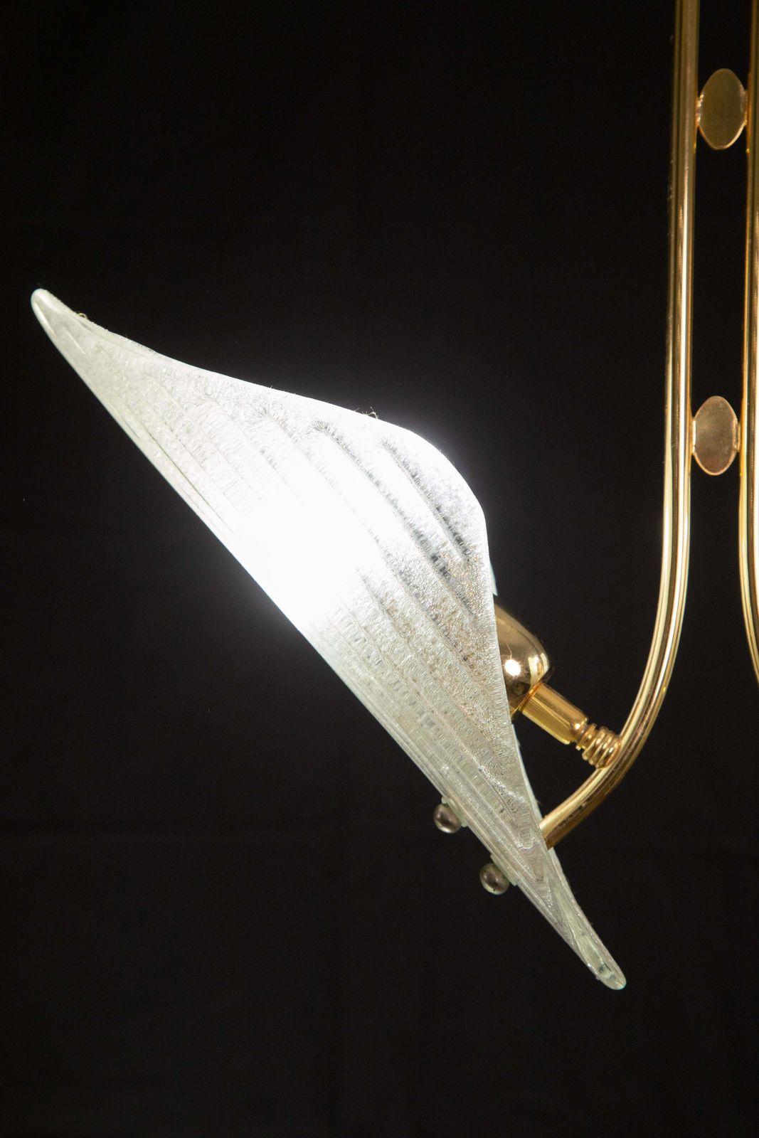 Murano Glass Chandelier Franco Luce Style, 1970s photo Lighting
