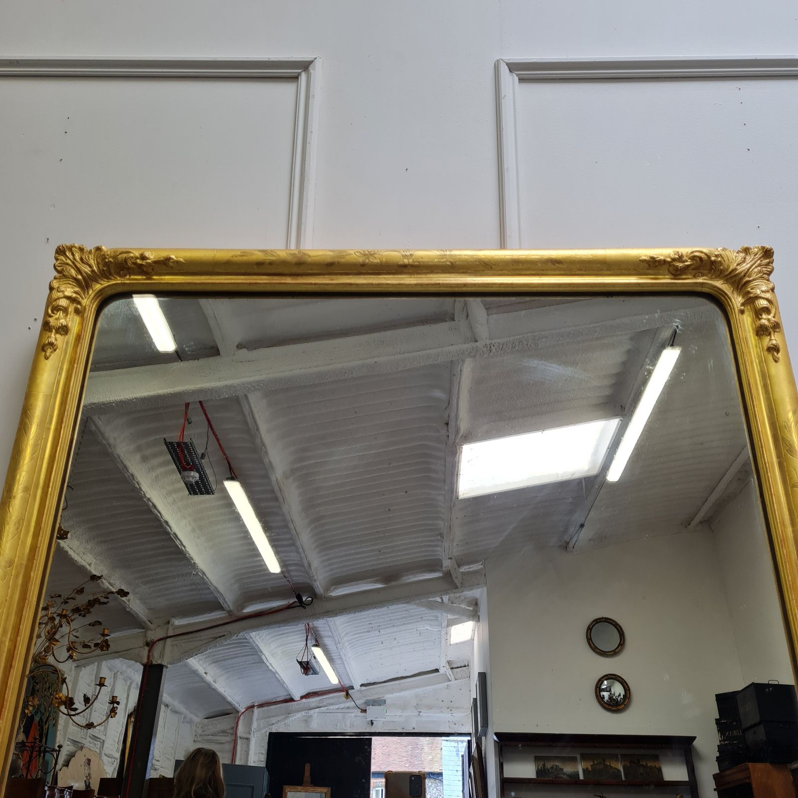 Beautiful French Gilded Antique Mirror C1860 Free Delivery England/Wales photo Home Decor