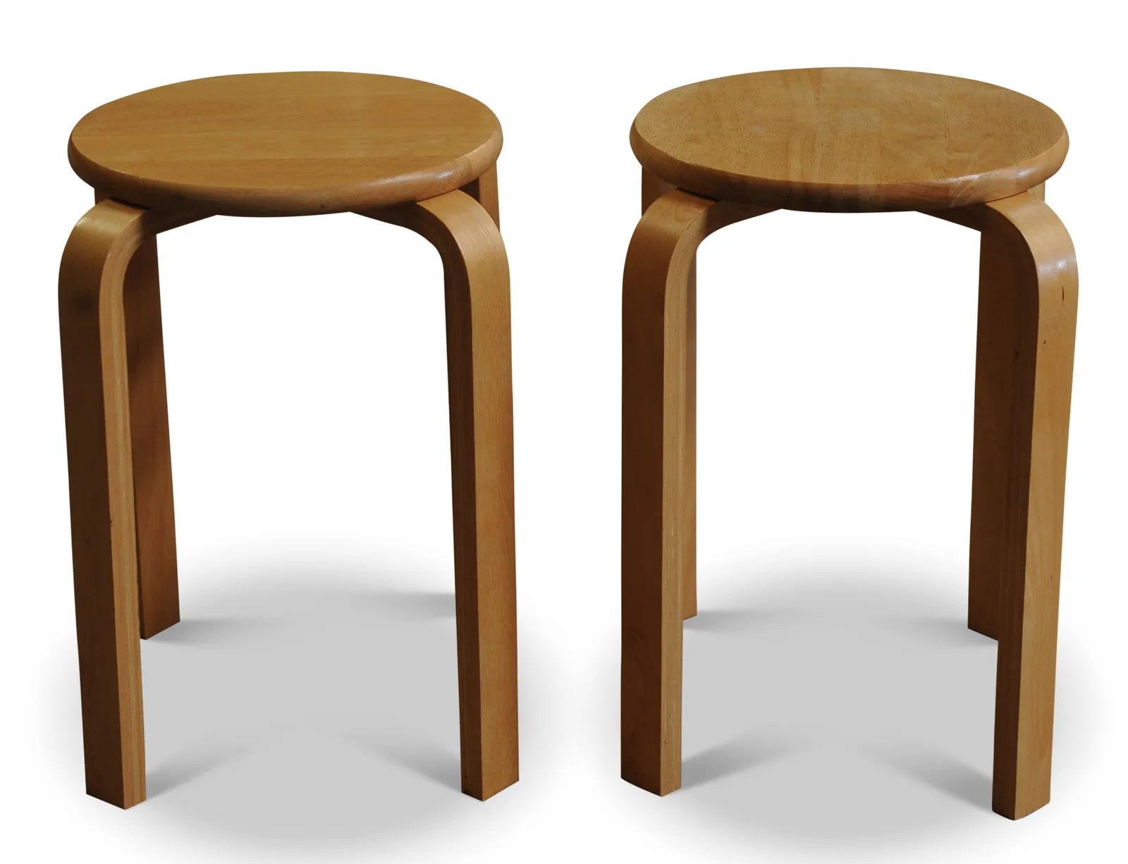 Alvar Aalto For Artek Solid Bentwood Stacking E60 Pascoe Stool 1960s   Two In Stock Price Per Item Ol photo furniture