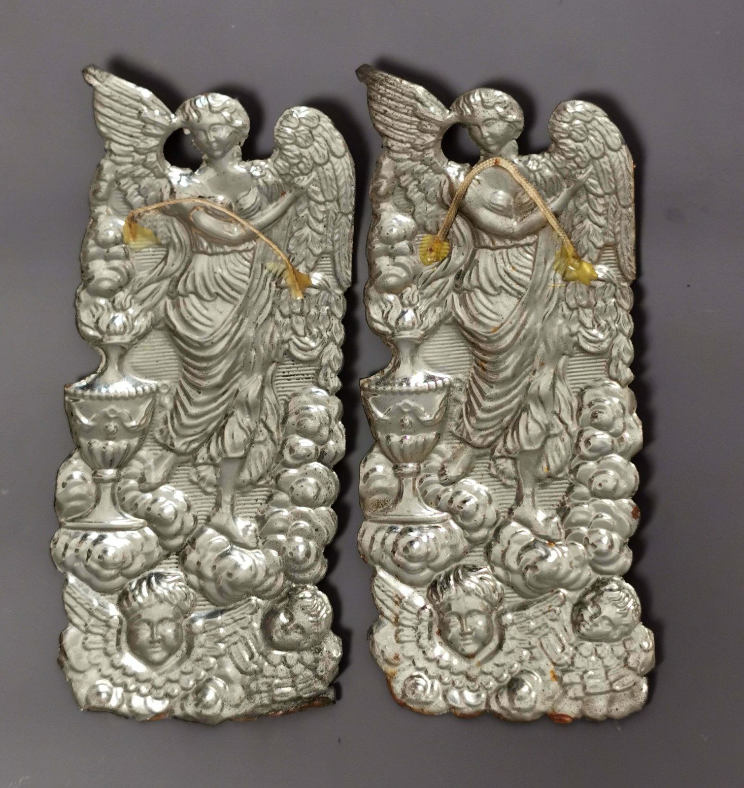 Antique Georgian Coffin Plates, Casket Plaques, Funeral, Angels photo 361.0