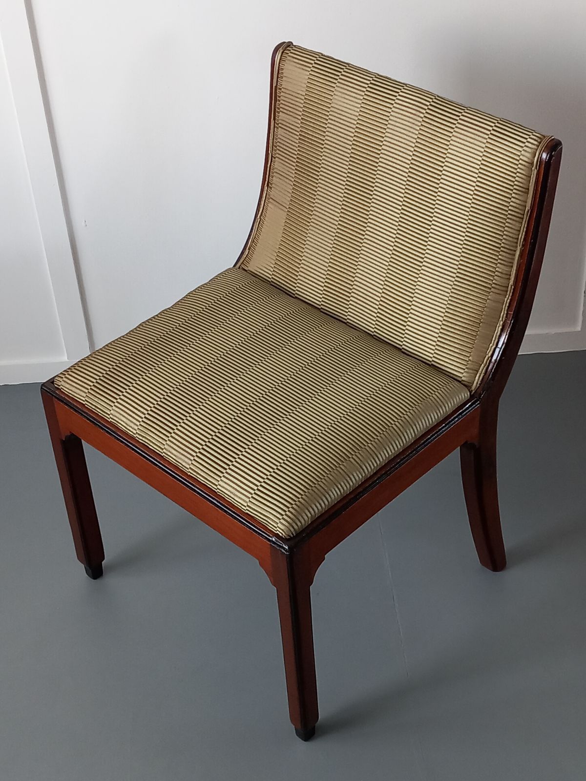 Art Deco Chair, 1940s, Mahogany