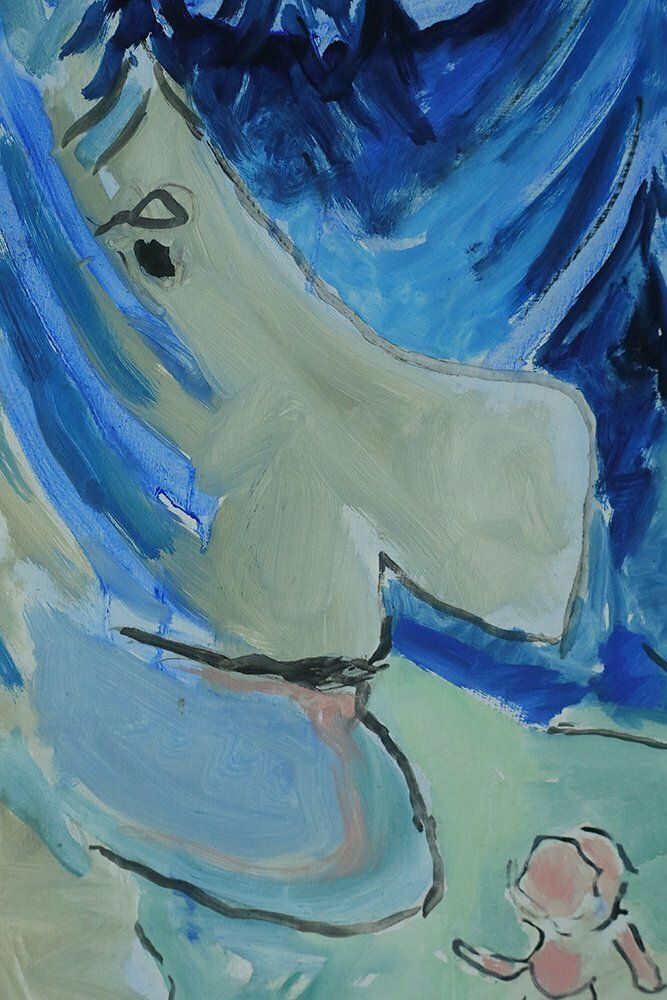 Lennart Lilja, Sagomöte, Oil On Board, Framed photo Art