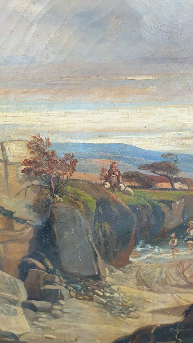 The Storm, Oil On Canvas, Xixth Century photo 1900.0