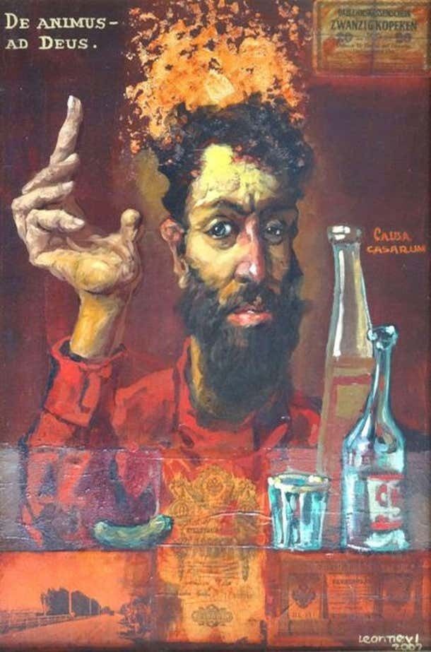Russian Philosophy 2002 Oil On Canvas Acrylic Collage